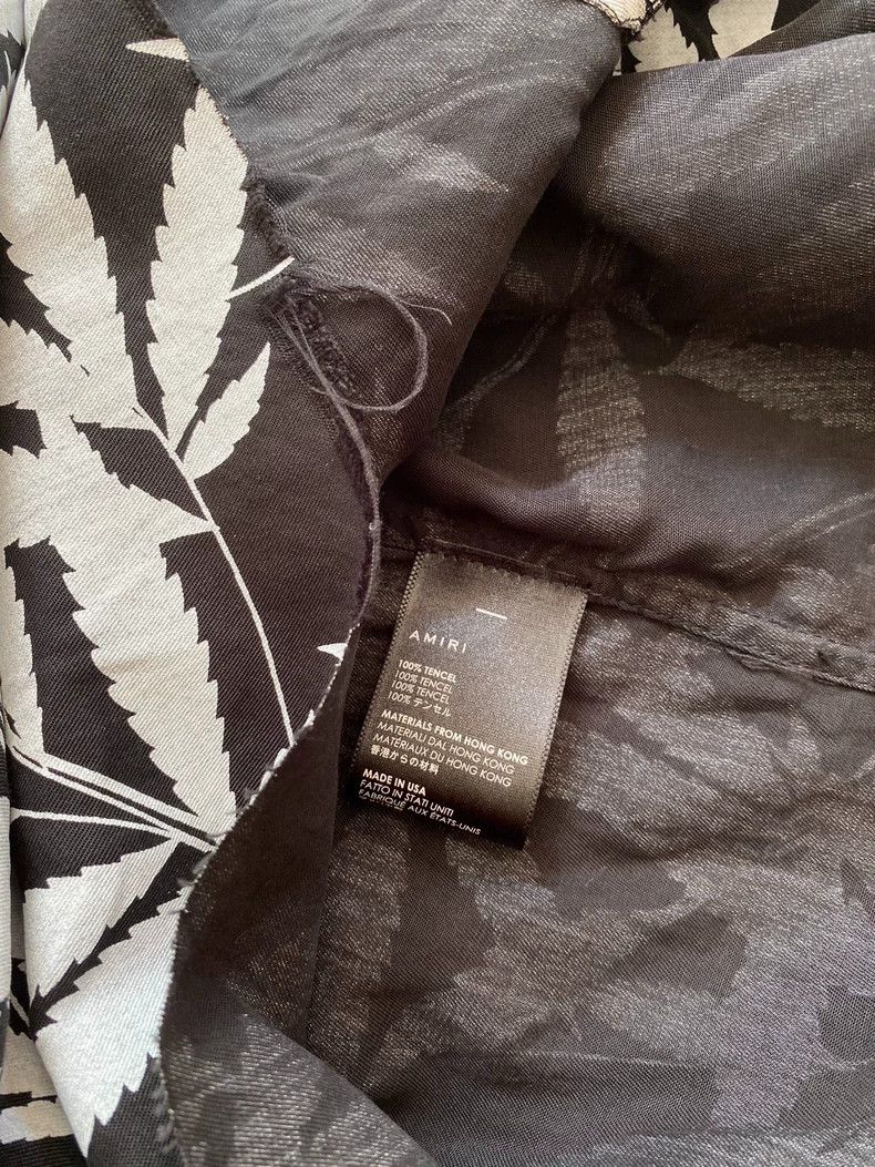 Amiri Amiri 18ss Leaf Leaf Tence Shirt Shoulder 2501-Nextarrow Size US S / EU 44-46 / 1 - 6 Thumbnail