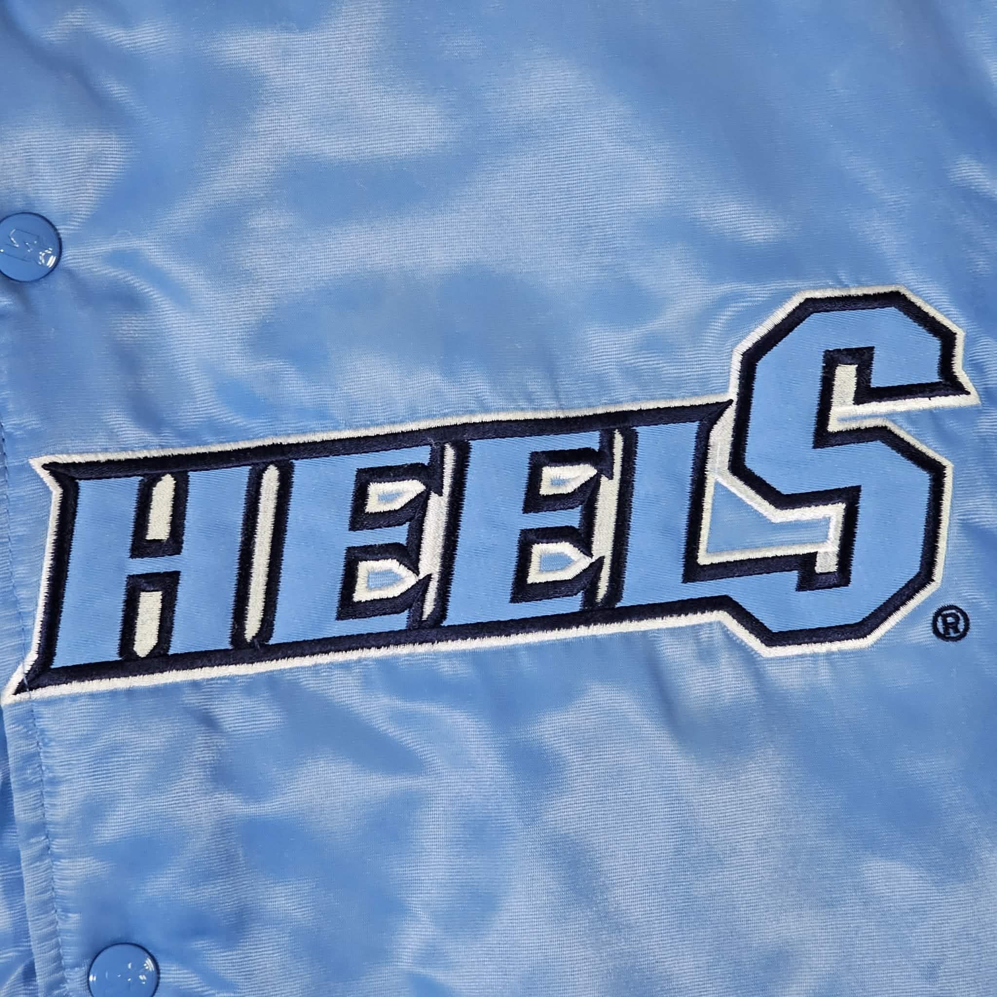 Starter North Carolina Tar Heels Vintage 90s Satin Bomber Jacket Size US XL / EU 56 / 4 - 4 Thumbnail