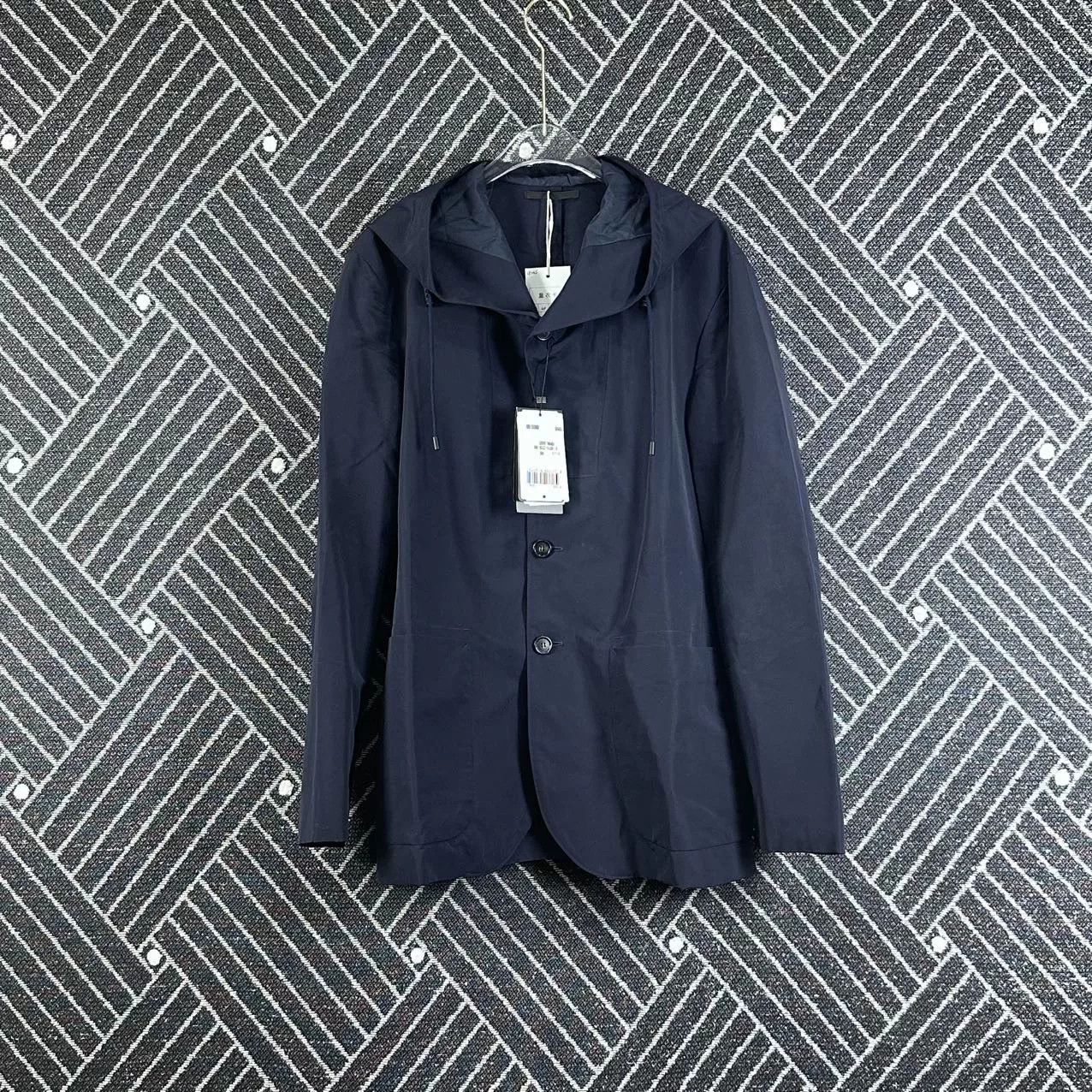 Ermenegildo Zegna Zegna Navy Blue Casual Jacket Size US M / EU 48-50 / 2 - 1 Thumbnail