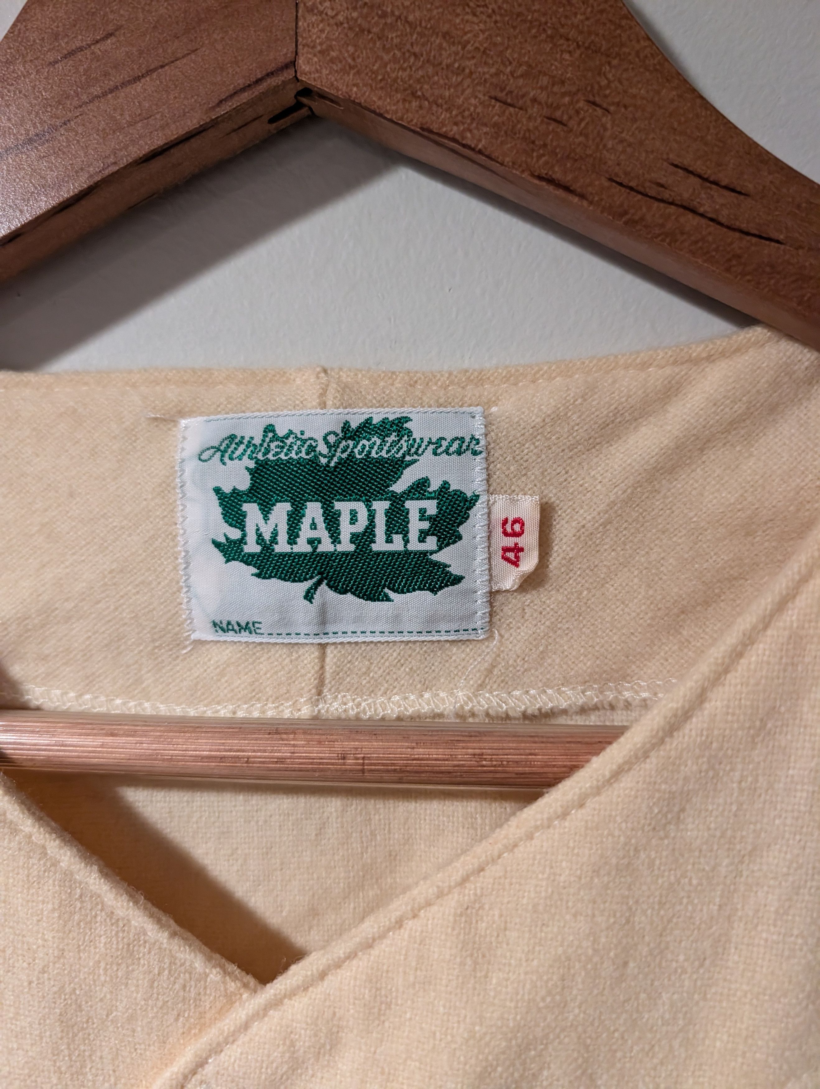 MLB Vintage Maple Scranton Miners Wool Blend Baseball Jersey Size US XL / EU 56 / 4 - 3 Thumbnail