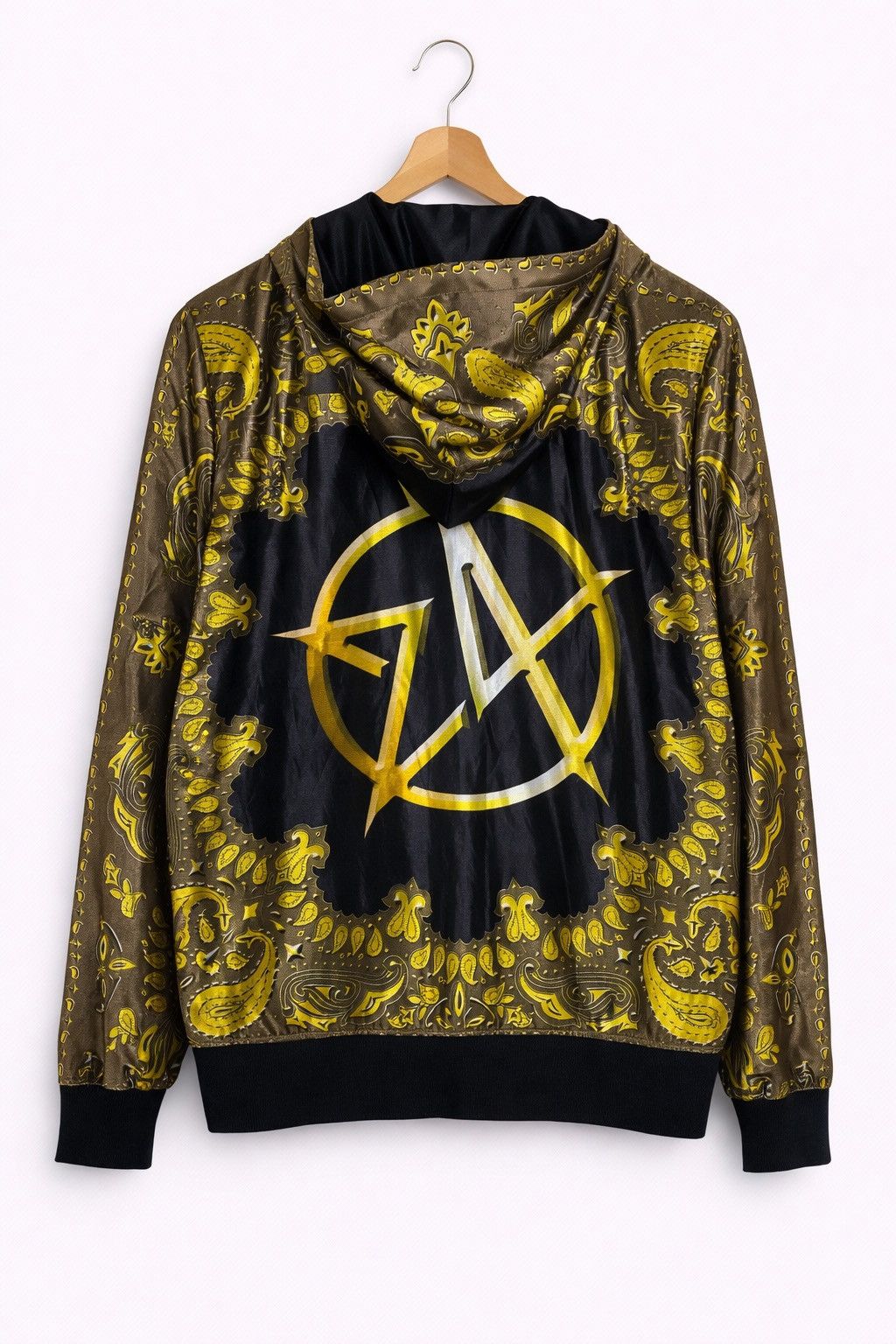 Japanese Brand 24 Karats Gold Diggers Full Print Hoodie Jacket Bandana Gold Size US S / EU 44-46 / 1 - 2 Thumbnail