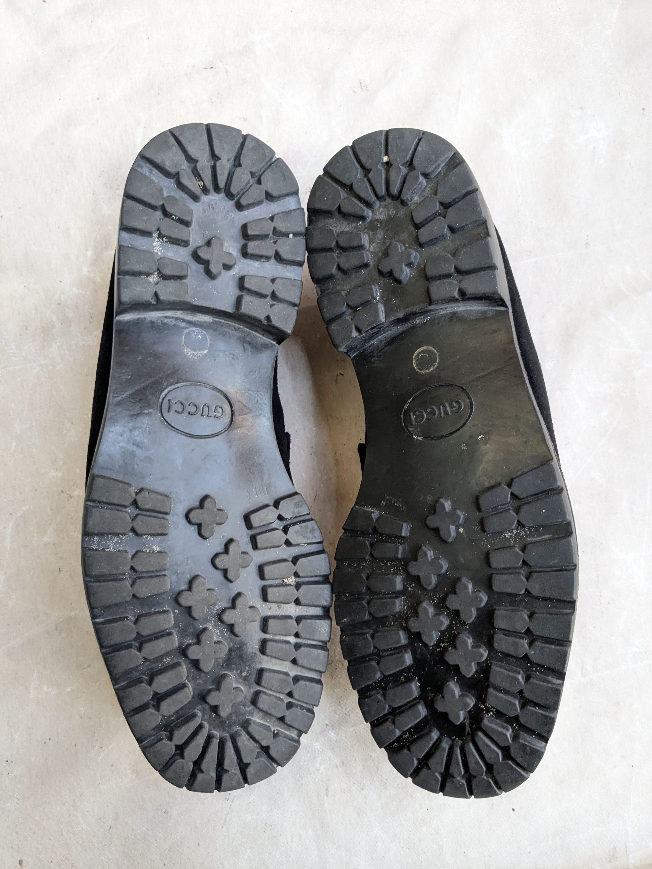 Gucci Gucci Horsebit Loafers Black Suede 9.5 Leather Rubber Size US 9.5 / EU 42-43 - 13 Thumbnail