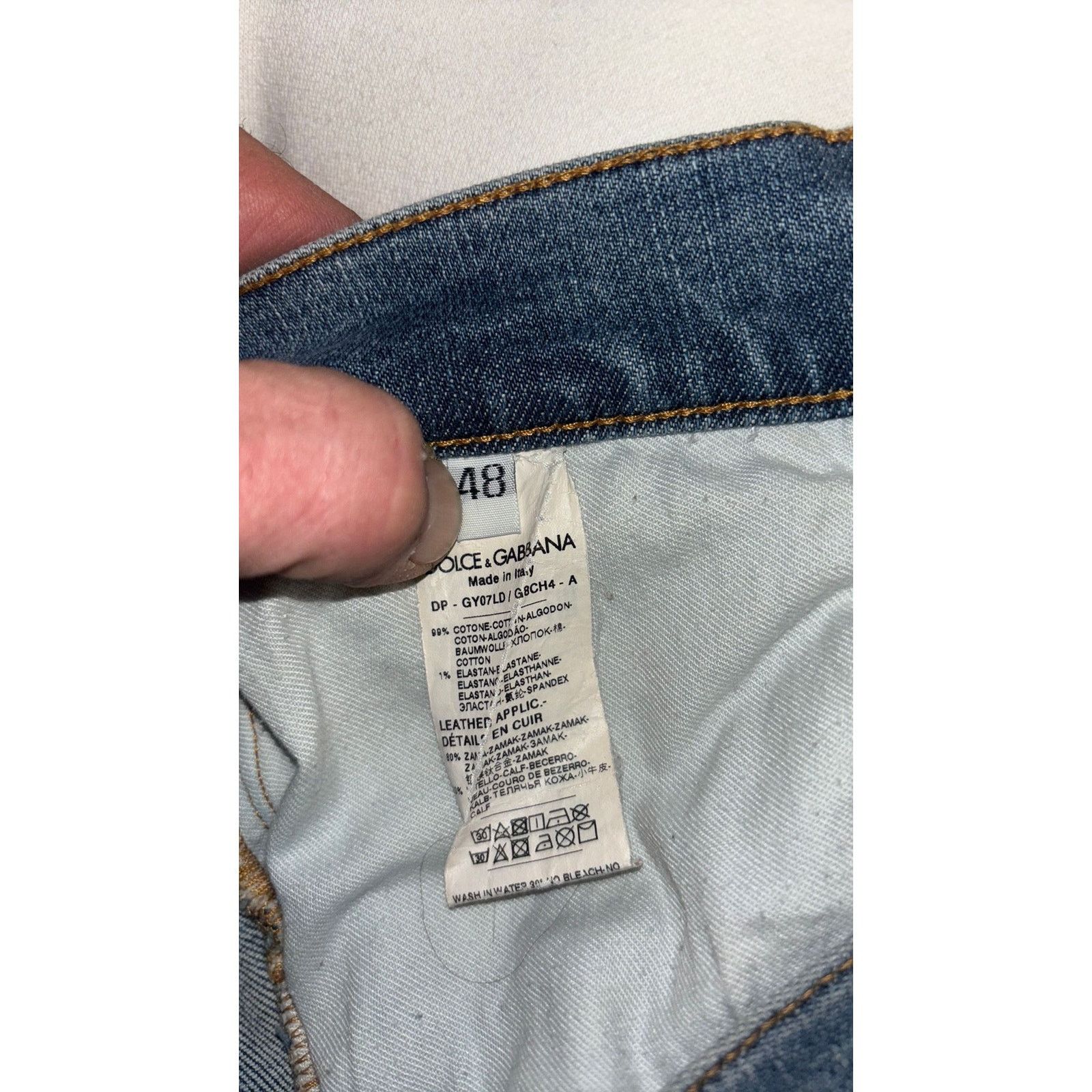 Dolce & Gabbana Dolce & Gabbana straight distressed jeans 32x34 Size US 32 / EU 48 - 6 Thumbnail