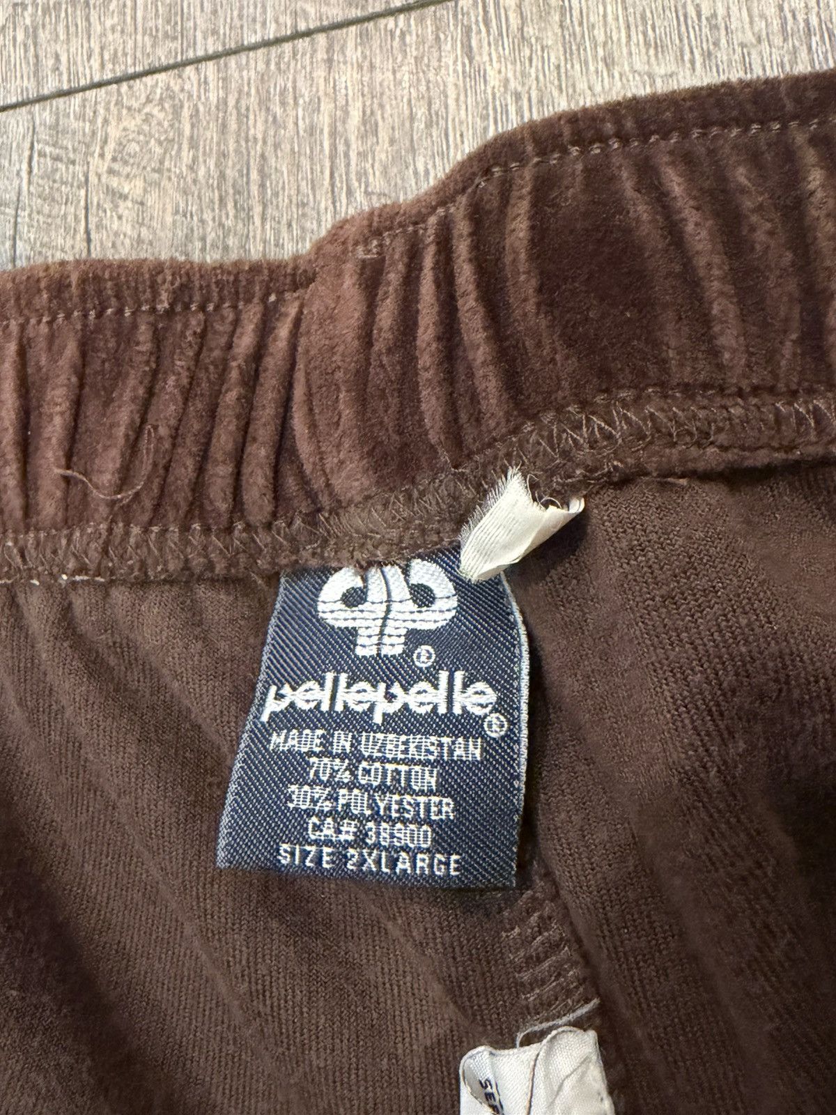 Pelle Pelle Vintage Pelle Pelle Brown Velour Track Pants size 2XL Size US 40 / EU 56 - 6 Thumbnail