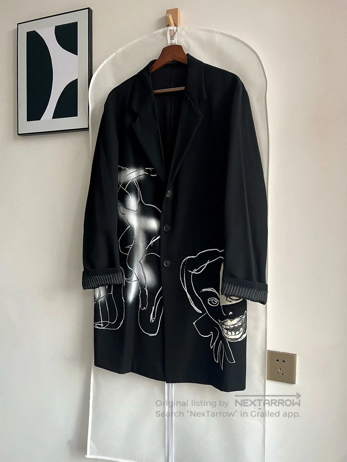 Yohji Yamamoto Yohji Yamamoto Graphic Coat. Size US M / EU 48-50 / 2 - 5 Thumbnail