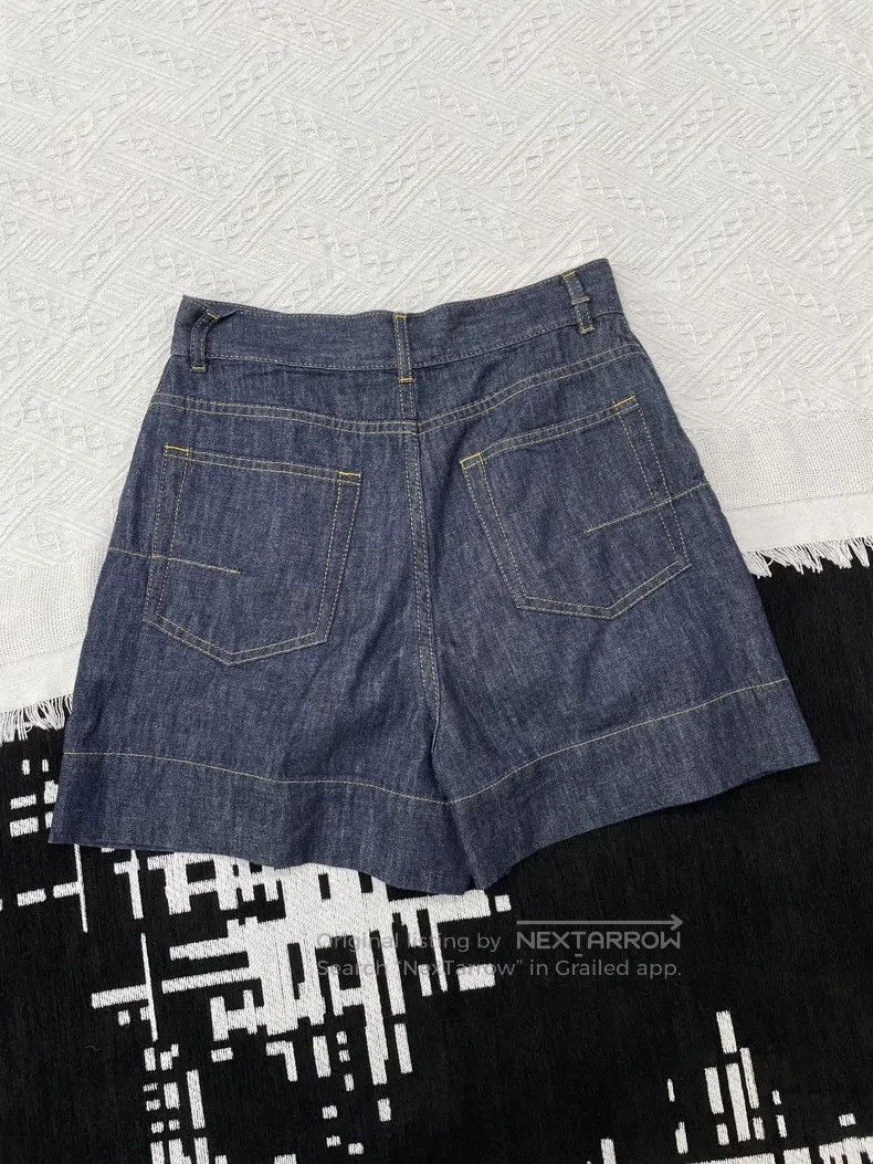 Dior Dior Dark blue denim shorts Size 24" / US 00 / IT 34 - 2 Thumbnail