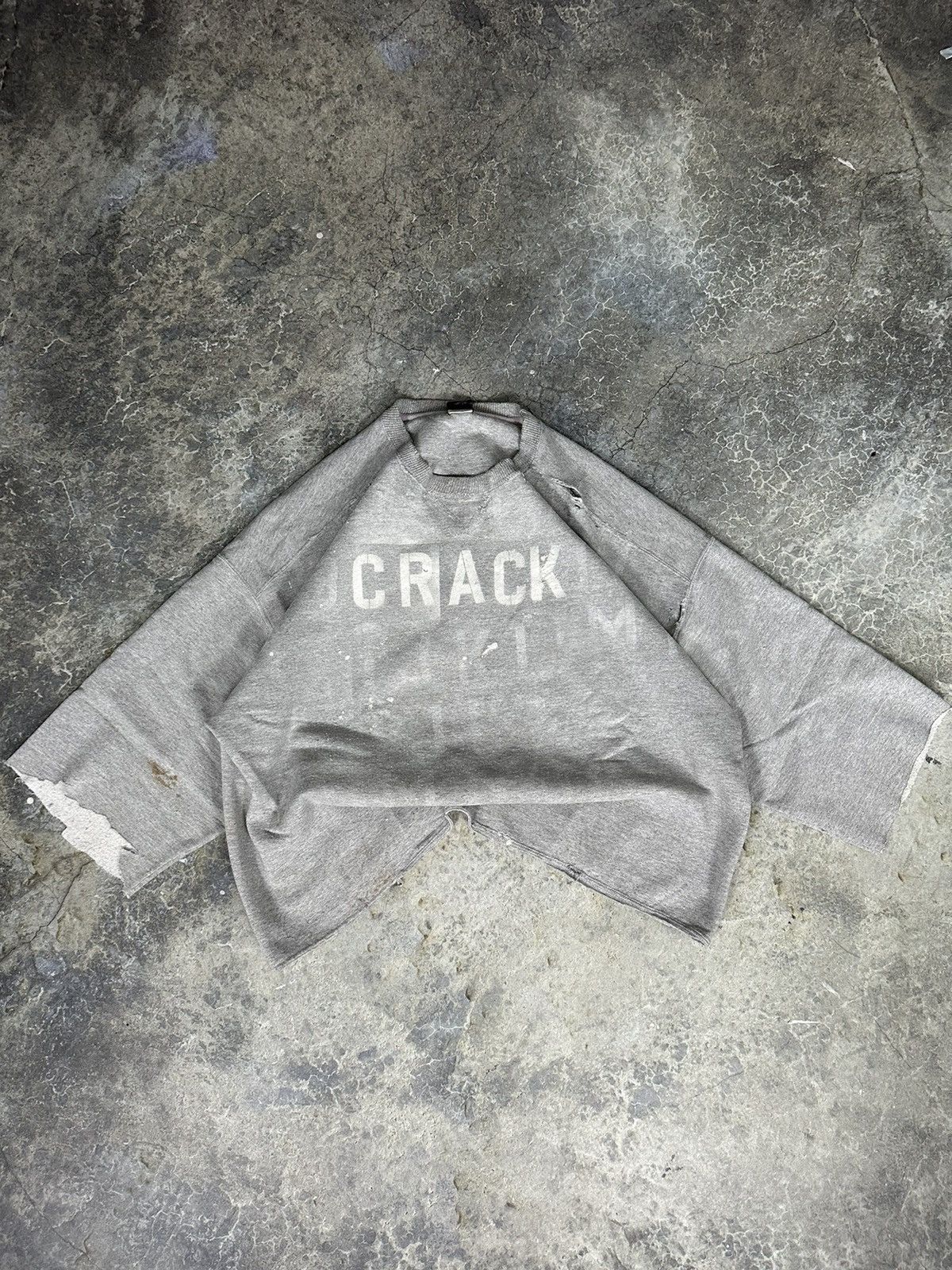 Starter × Vintage Vintage Thrashed Custom “CRACK” Starter Crewneck Size US XL / EU 56 / 4 - 1 Thumbnail