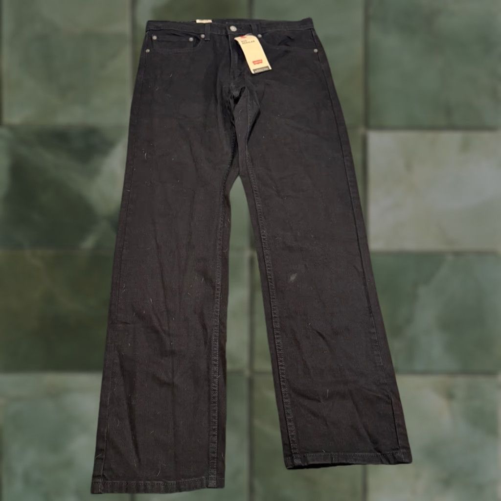 Levi's VINTAGE Levi's 505 Jeans Men Size 34x33.5 Black Straight Leg Cotton Denim Regular Fit Size US 34 / EU 50 - 1 Thumbnail