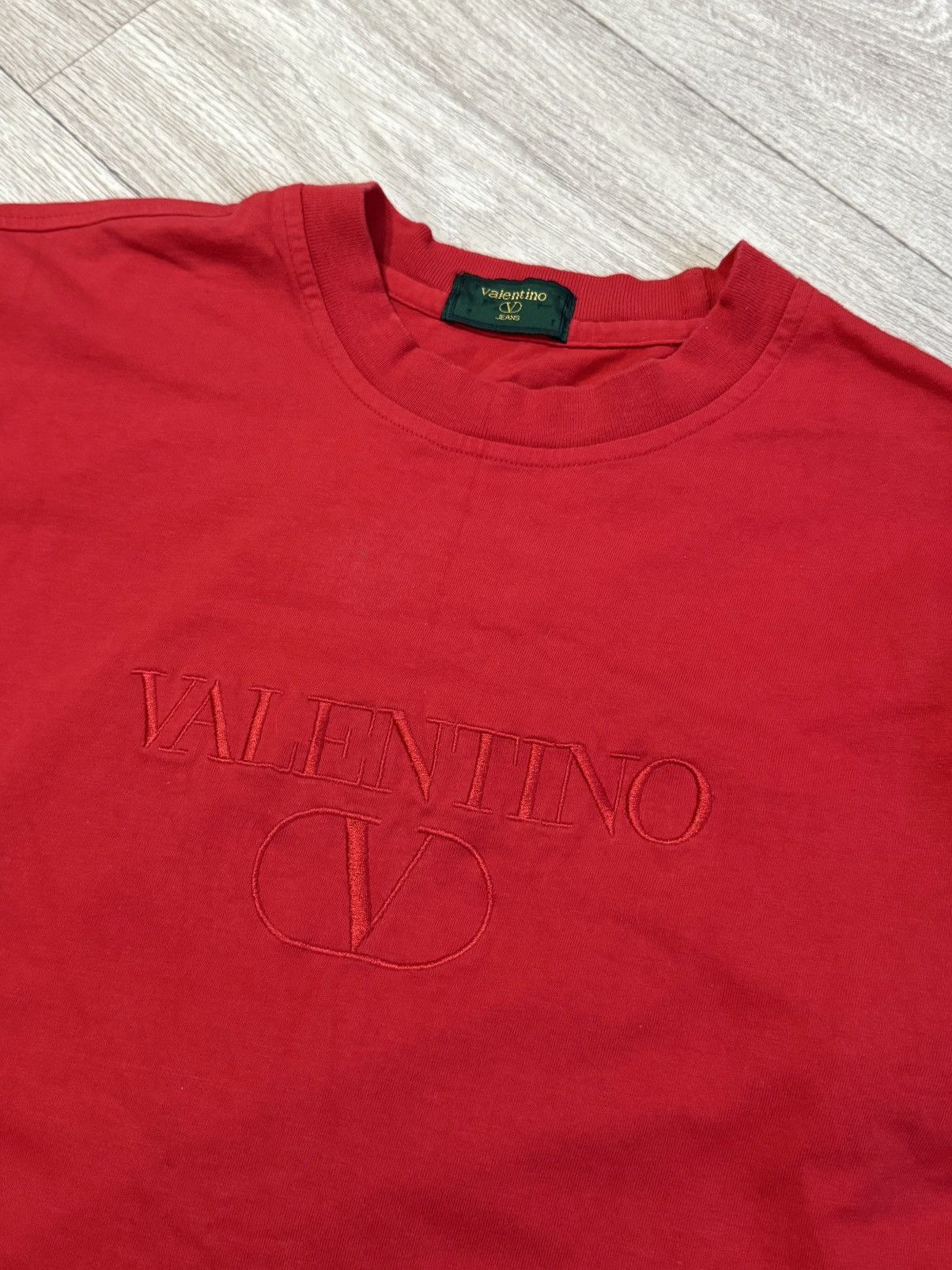 Valentino 🔷Vintage Valentino Big logo T-shirt 90s🔷 Size US L / EU 52-54 / 3 - 3 Thumbnail