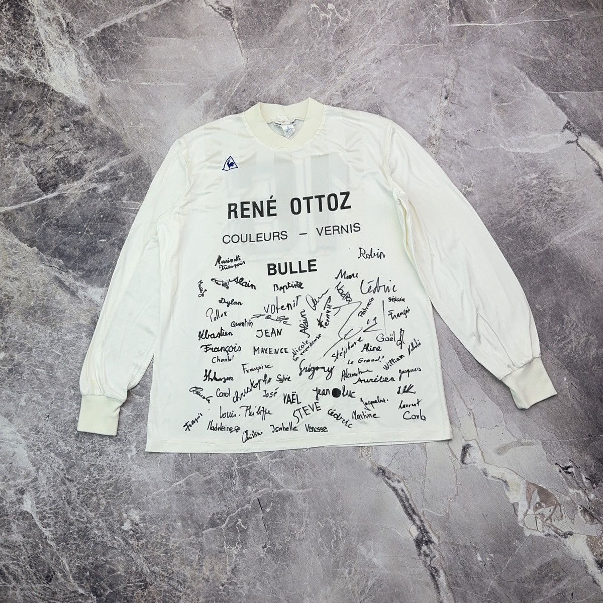 Le Coq Sportif × Vintage Le coq Sportif Bulle Switzerland Jersey 1990s Rene Ottoz 16 Size US XL / EU 56 / 4 - 4 Thumbnail