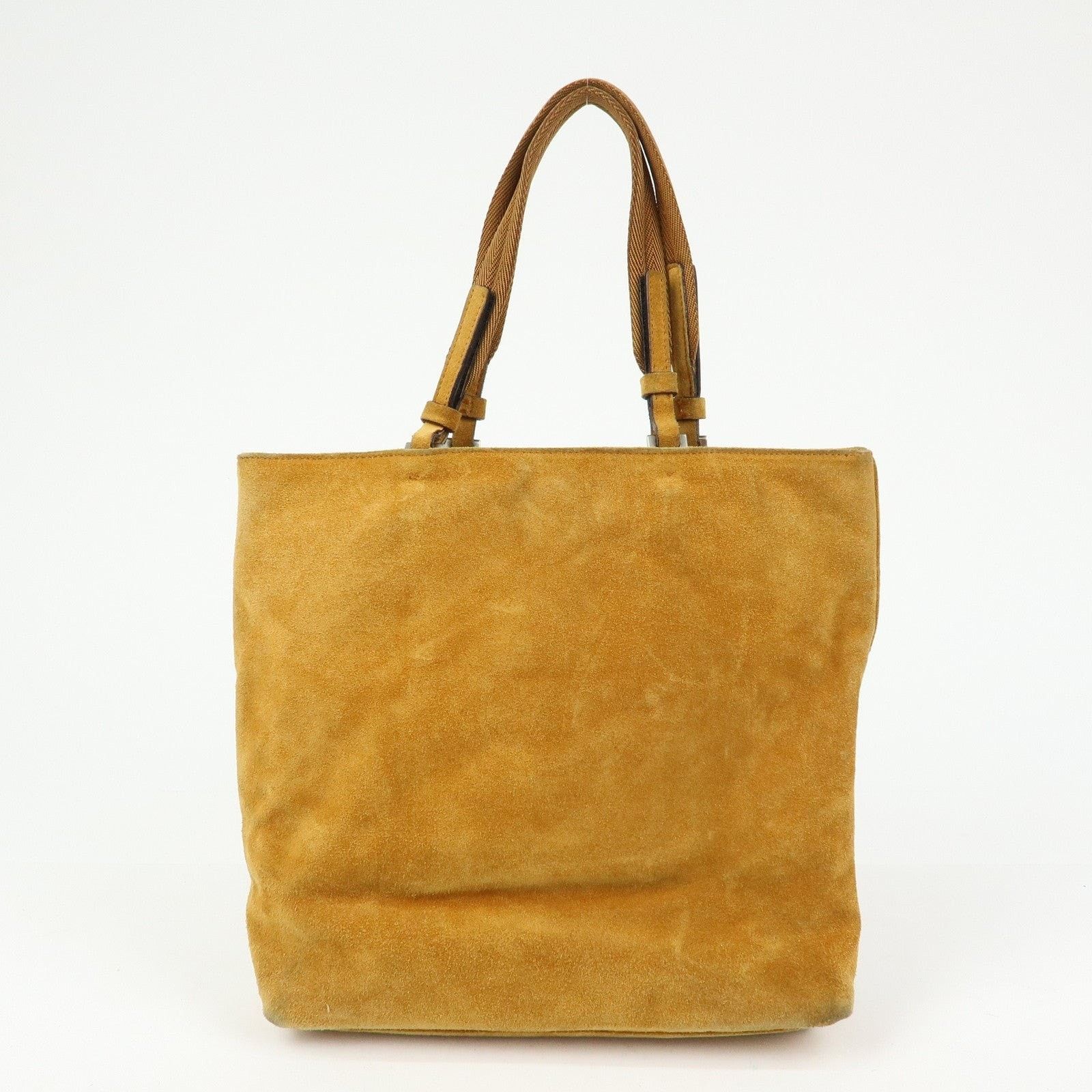 Prada Prada Maple Motif Suede Tote Tan Size ONE SIZE - 2 Thumbnail