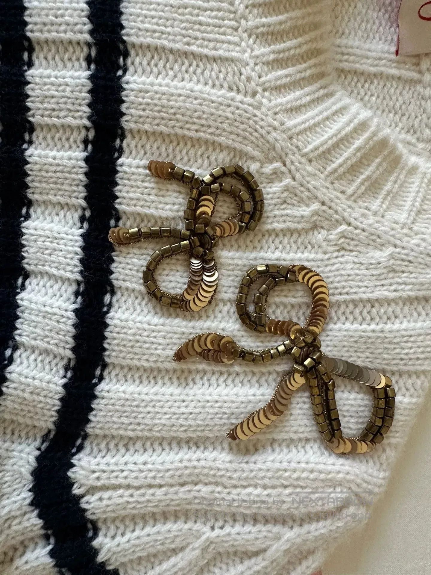 Valentino Valentino Bow Striped Sweater XS. Size US XS / EU 42 / 0 - 2 Thumbnail