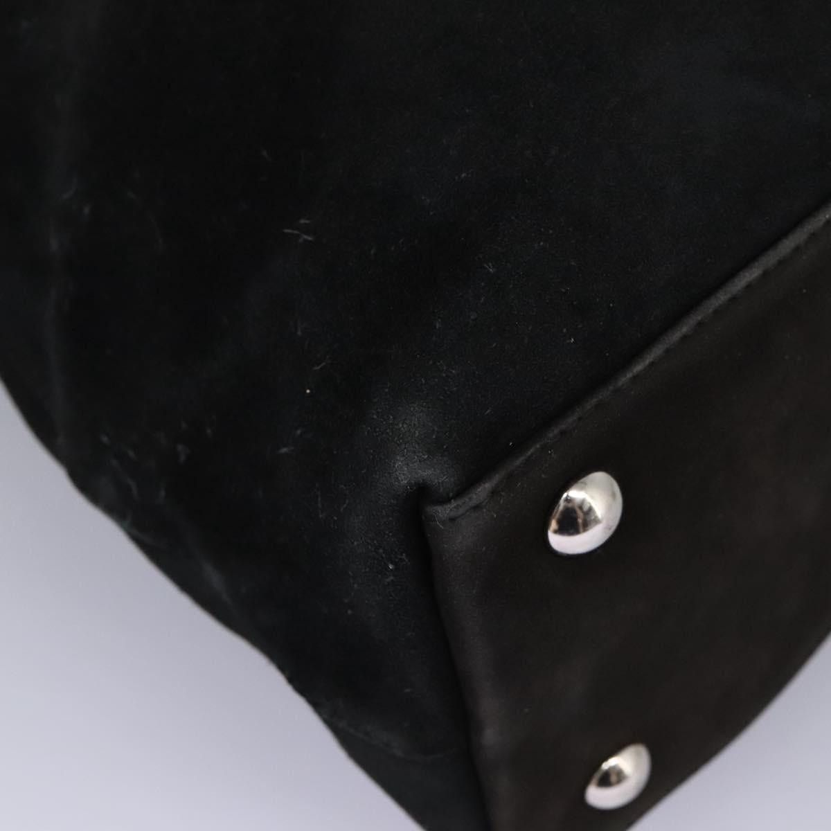 Gucci GUCCI Hand Bag Suede Black Silver Size ONE SIZE - 9 Thumbnail