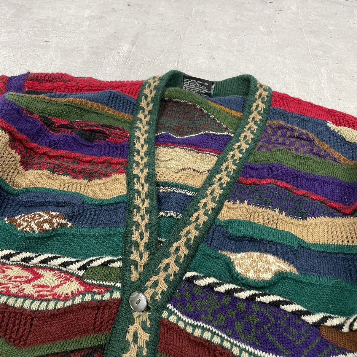 Coogi Vintage 80’s Coogi 3D knitted Cardigan Notorius B.I.G Size US M / EU 48-50 / 2 - 11 Thumbnail