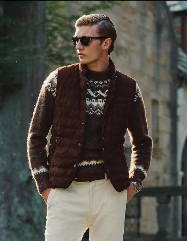 RRL Ralph Lauren RRL Ralph Lauren Purple Label Dark Coffee Lamb Skin Down V Size 40R - 6 Thumbnail