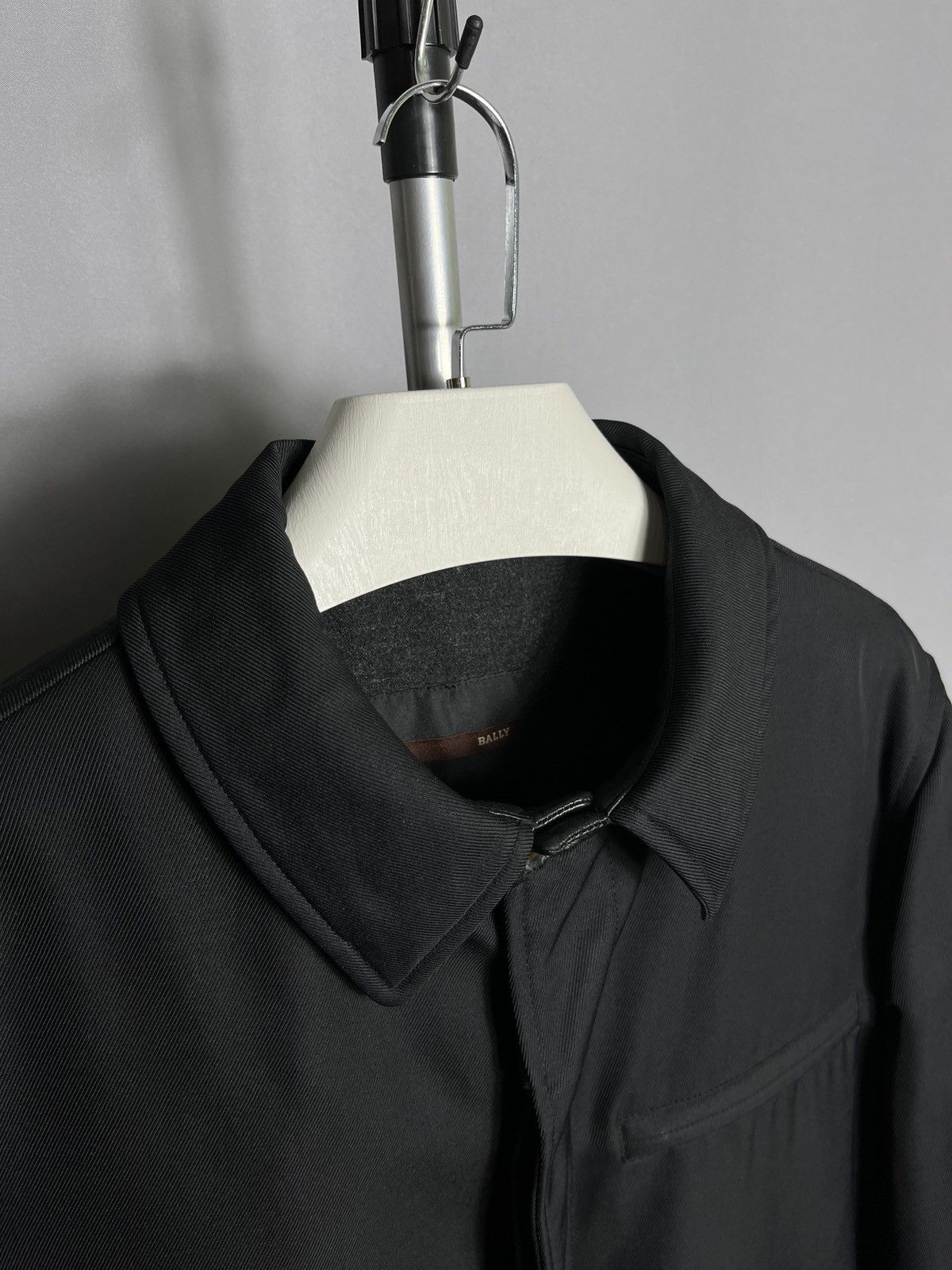 Bally bally mens jacket pe-papua black wool leather coat y2k Size US L / EU 52-54 / 3 - 2 Thumbnail