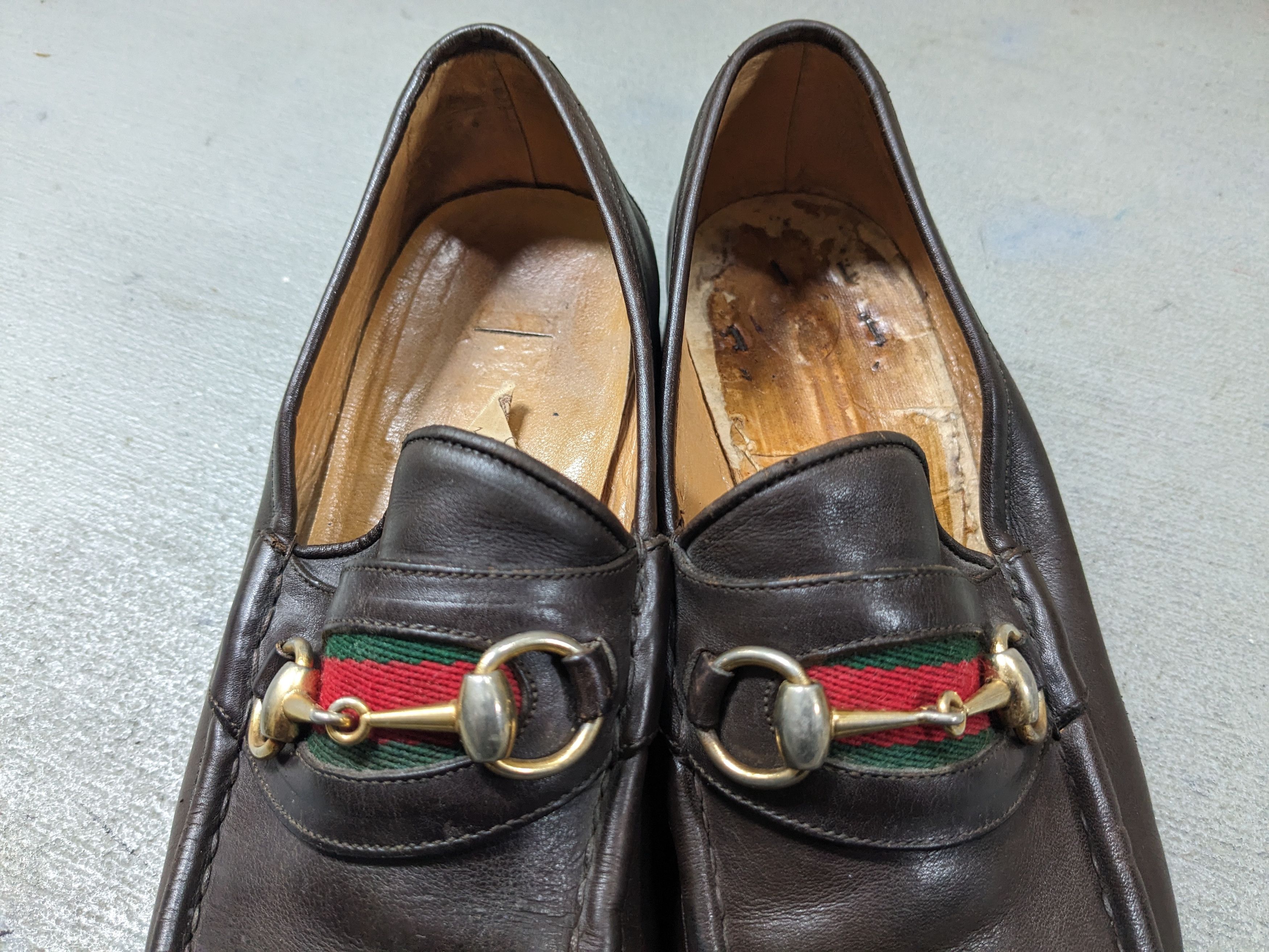 Gucci Vintage Gucci Horsebit Loafers Brown 10 Slip Ons Buckle Size US 10 / EU 43 - 2 Thumbnail