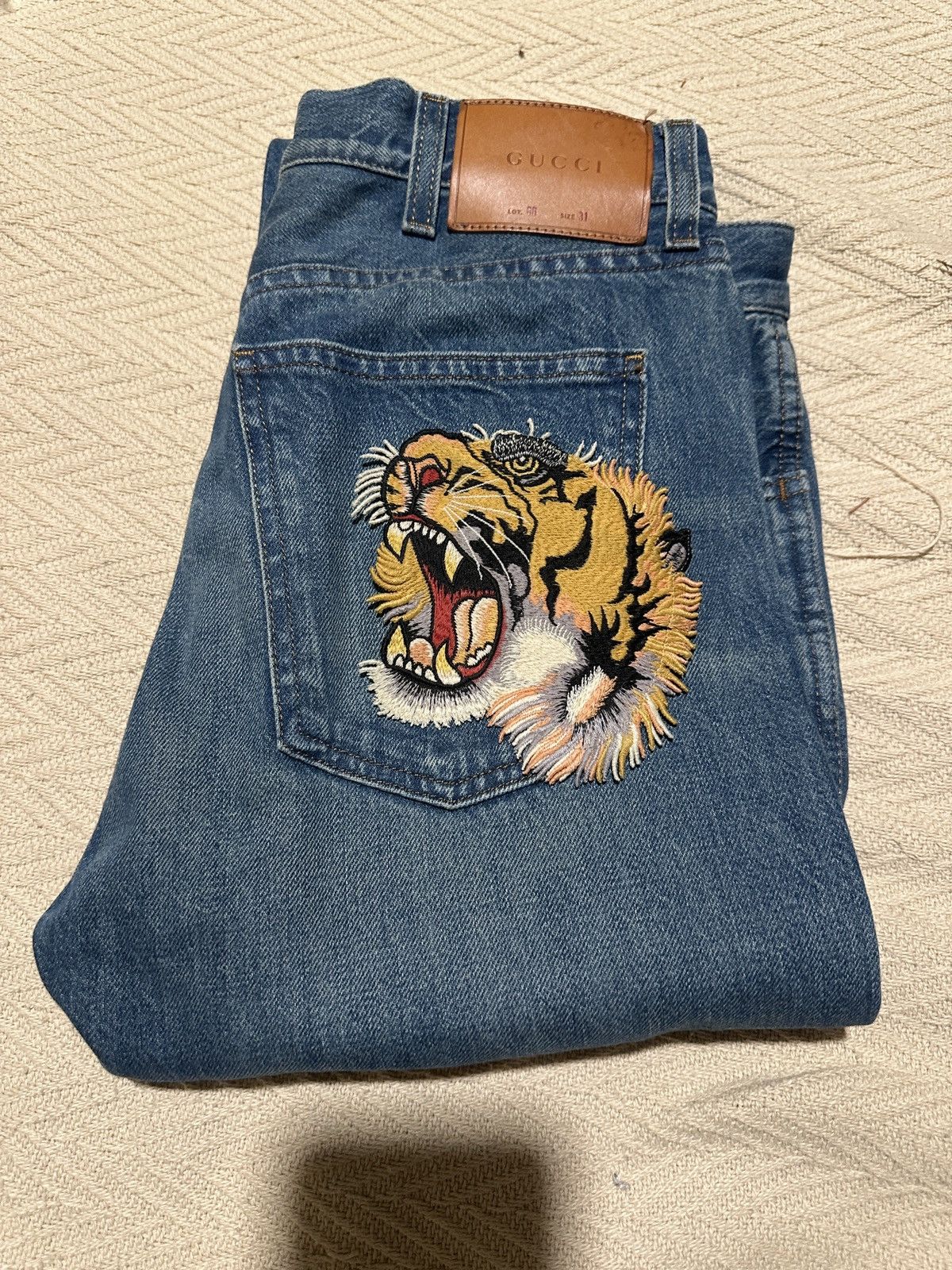 Gucci Gucci Tiger Jeans Size US 31 - 1 Thumbnail