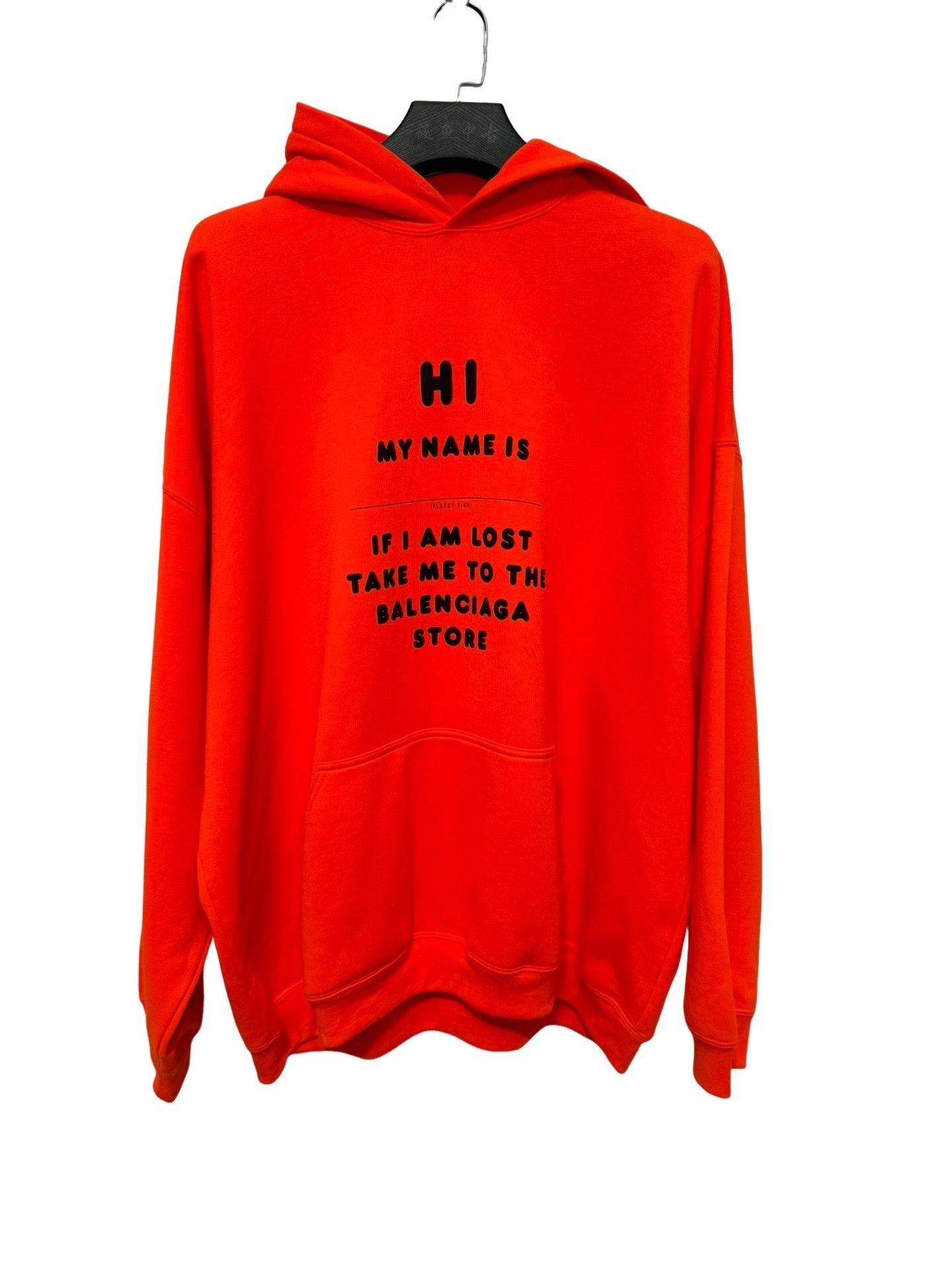 Balenciaga Balenciaga Hi My Name Is Hoodie Size M Size US M / EU 48-50 / 2 - 1 Thumbnail
