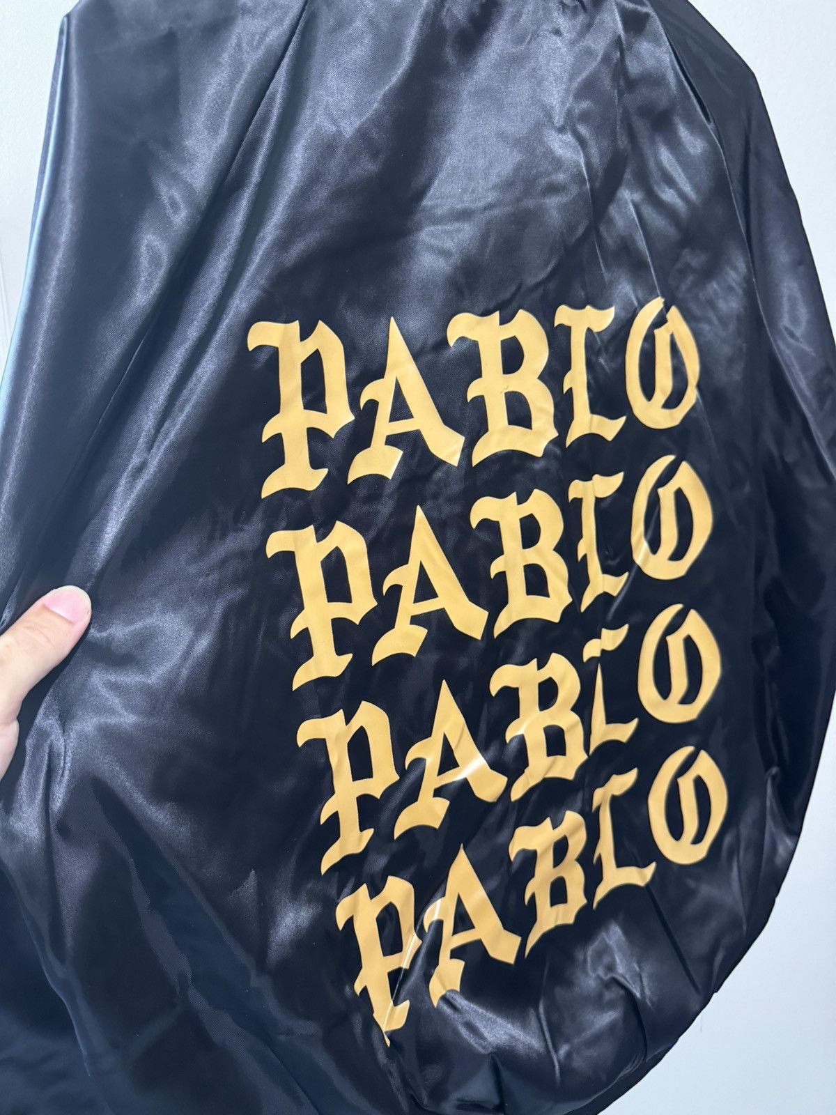 Kanye West Kanye West Pablo Satin Bomber Jacket Black Medium Size US M / EU 48-50 / 2 - 5 Thumbnail