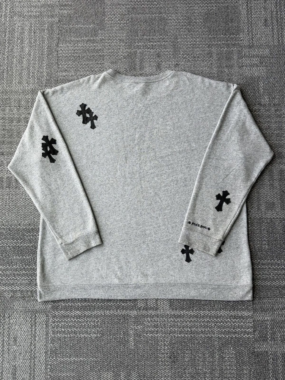 Chrome Hearts Chrome Hearts Y NOT leather Cross Patch Sweater Size US XL / EU 56 / 4 - 2 Thumbnail