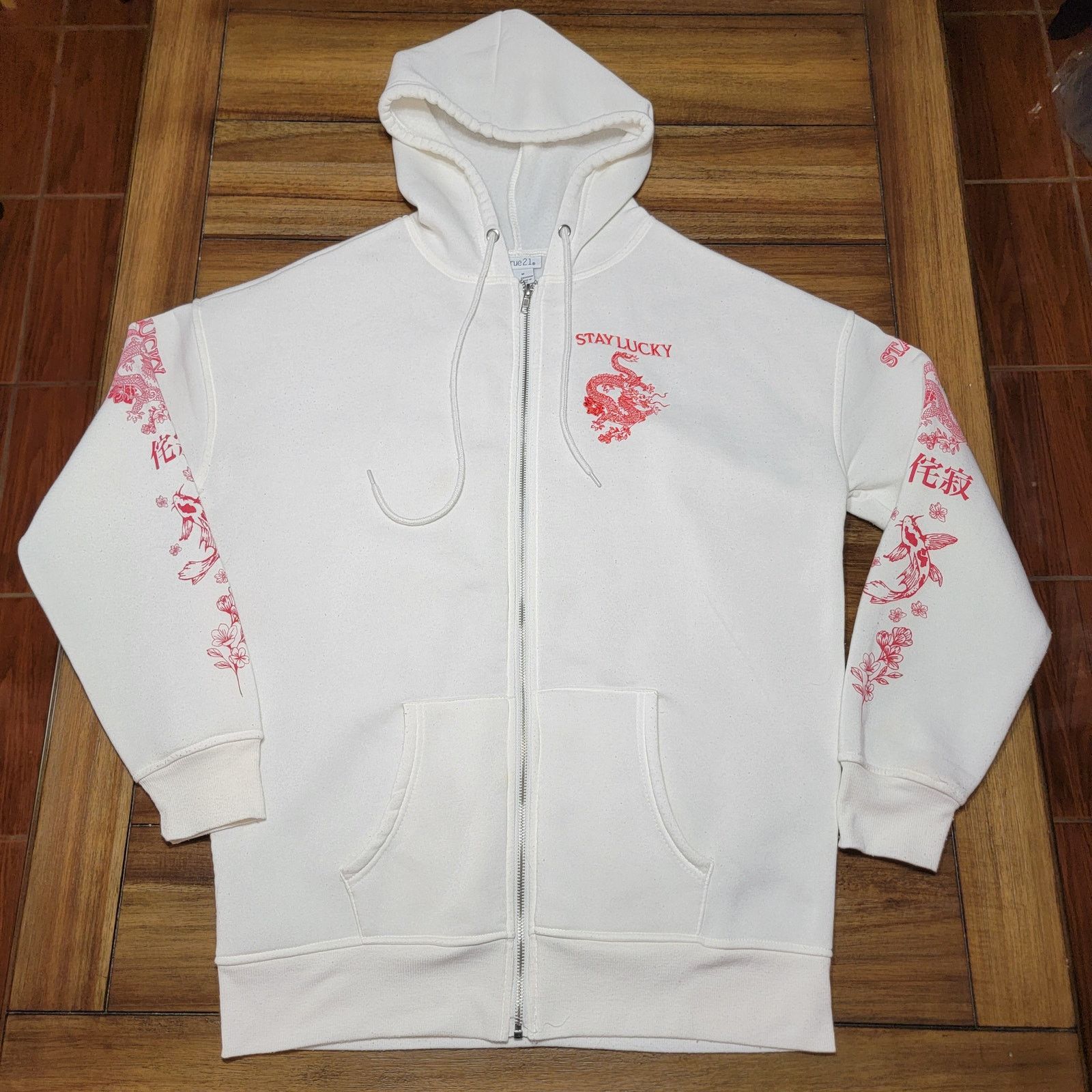 rue21 Rue 21 Unisex Hooded Full Zip Jacket Oriental Dragon -Medium Size US M / EU 48-50 / 2 - 1 Thumbnail