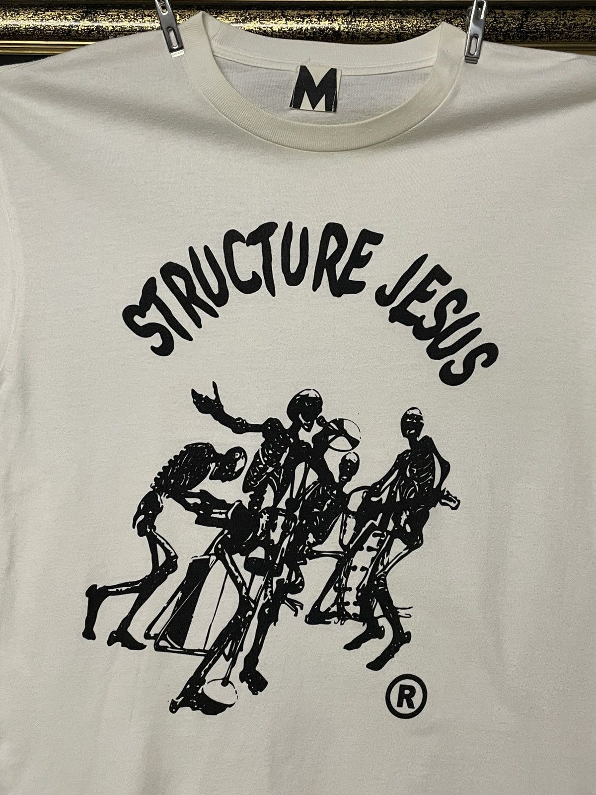 Hysteric Glamour Vintage 90s Japan Designer Manarchy Structure Jesus Band Tee Size US S / EU 44-46 / 1 - 3 Thumbnail