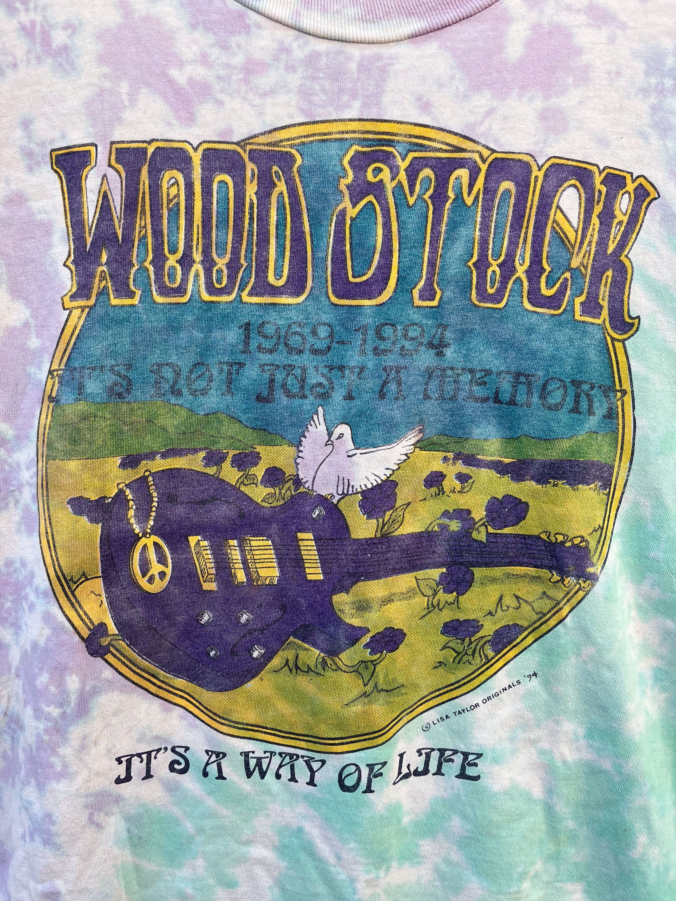Band Tees Vintage Music Festival Woodstock 1994 Tie Dyed Size US XL / EU 56 / 4 - 2 Thumbnail