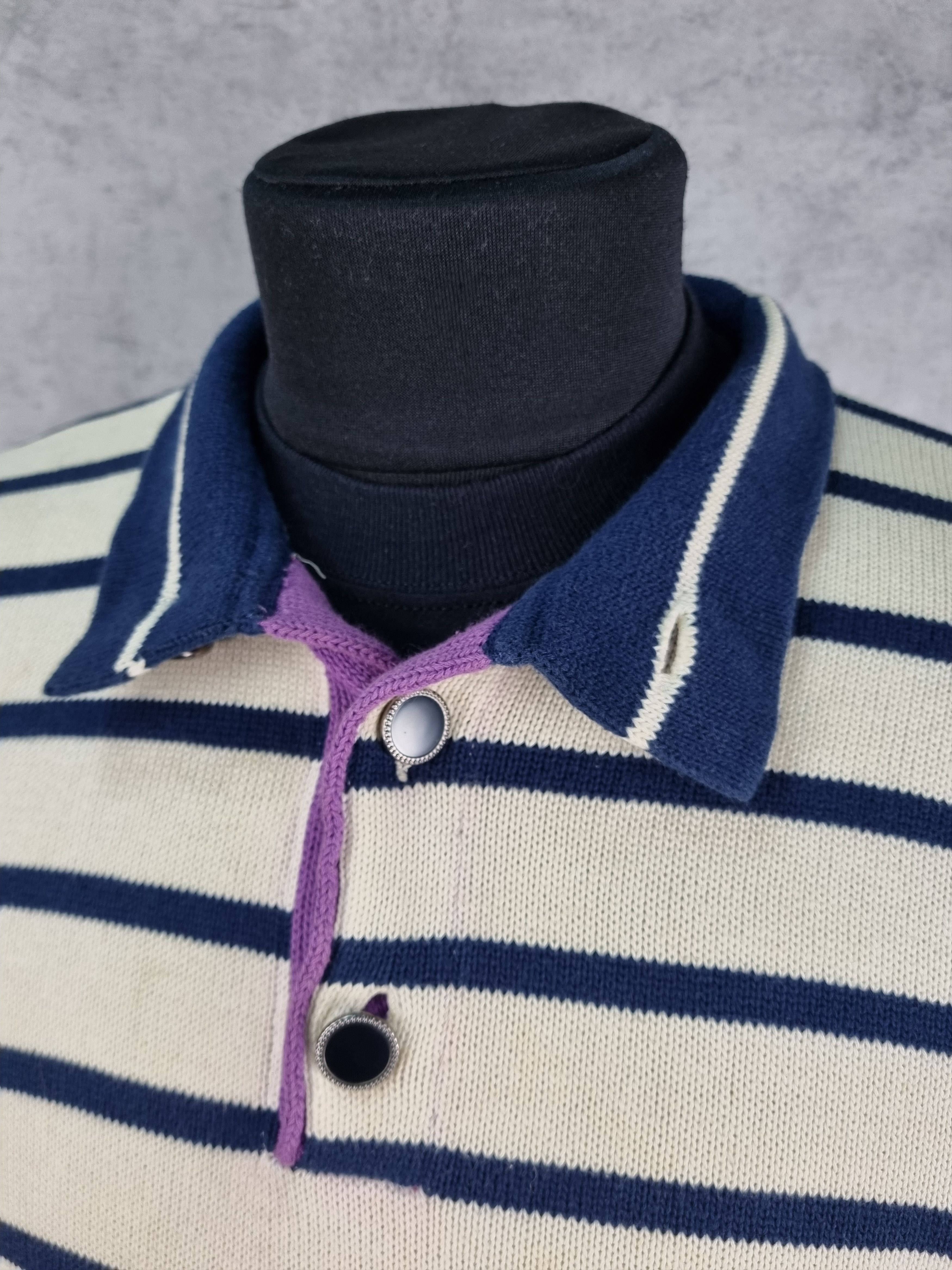 Iceberg × Jean Charles De Castelbajac Striped Castelbajac pour Iceberg Knitted Sweater Size US L / EU 52-54 / 3 - 11 Thumbnail