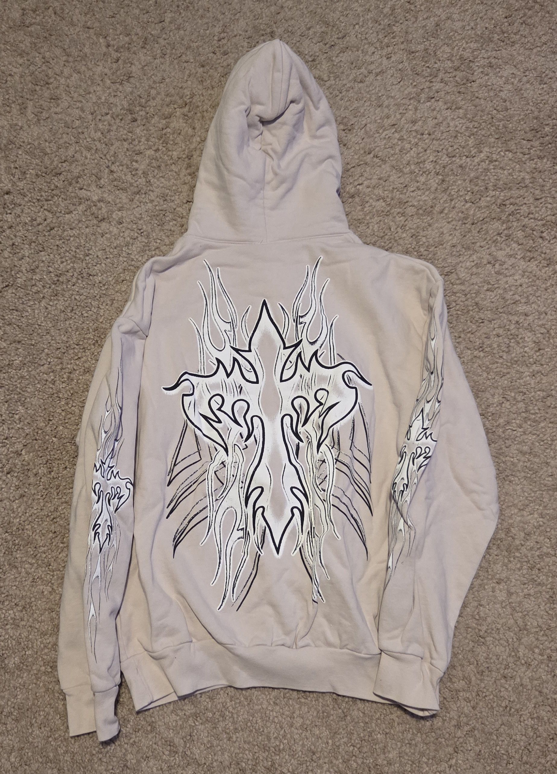 Revenge Revenge Flaming Cross Hoodie Size US S / EU 44-46 / 1 - 2 Thumbnail
