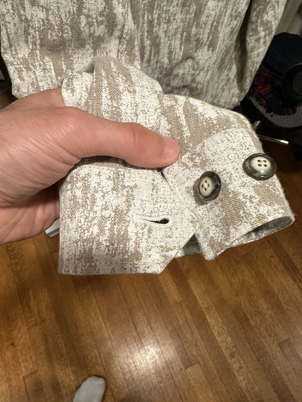 John Varvatos #’d Limited edition JV cork painted linen jacket Size US S / EU 44-46 / 1 - 10 Thumbnail