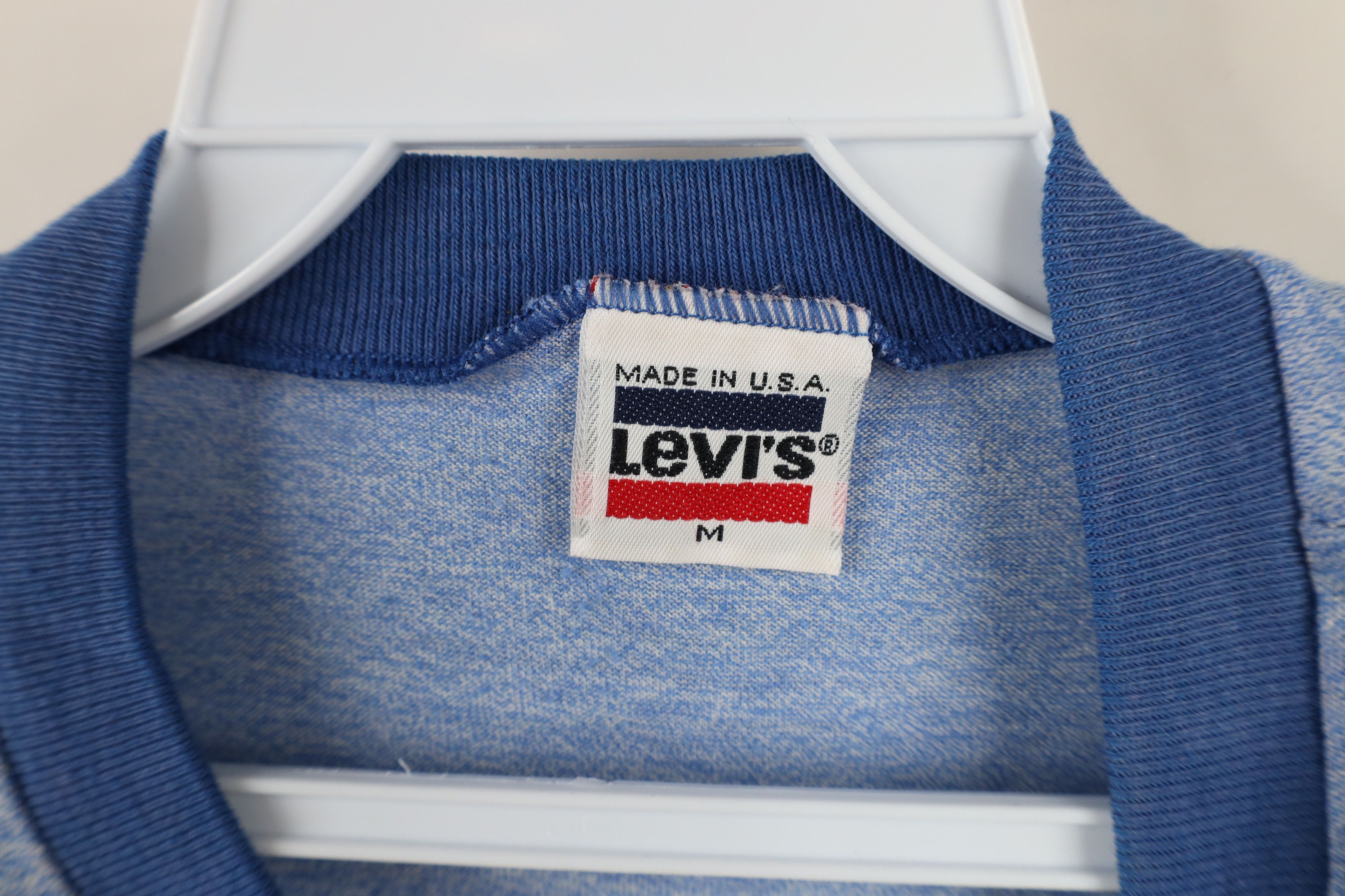 Levi's Vintage 80s Levis Los Angeles Short Sleeve Ringer T-Shirt Size US M / EU 48-50 / 2 - 6 Thumbnail