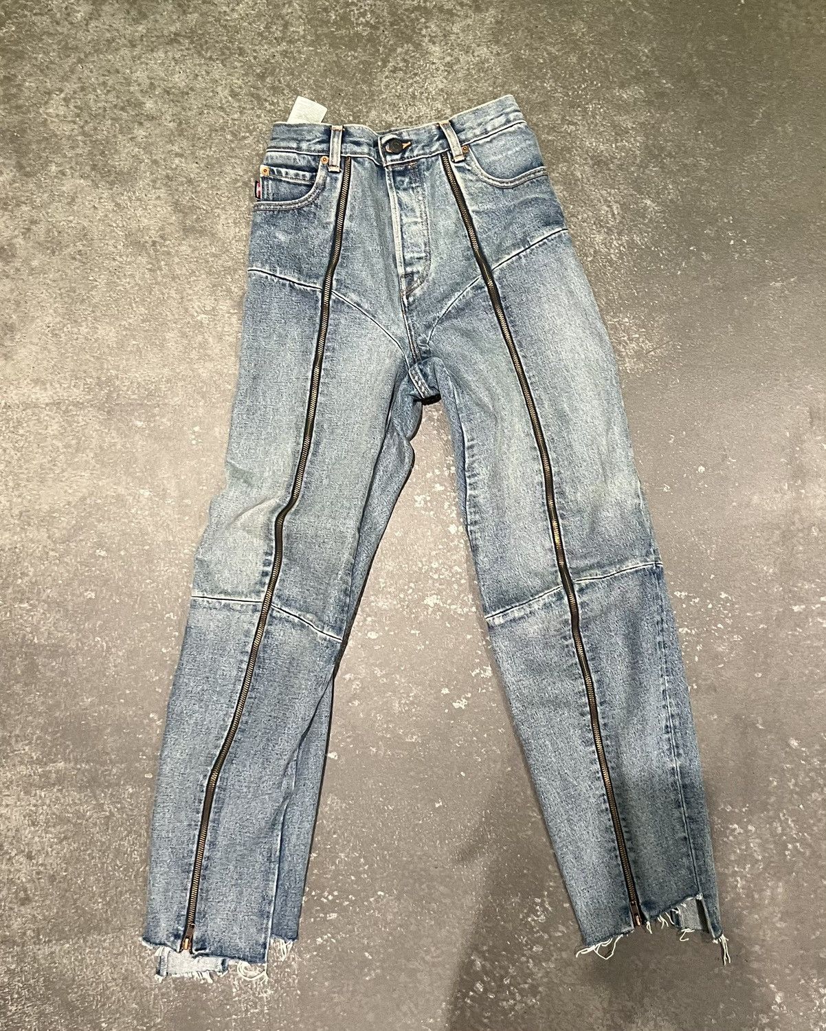 Vetements biker zipped Levi Jeans sz XS