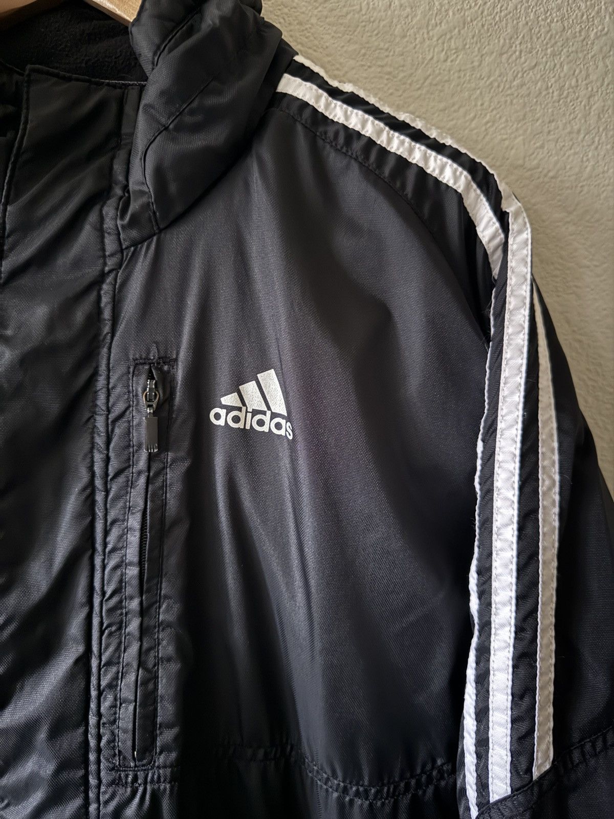 Adidas 2000s Adidas windbreaker parka long jacket coat Size US L / EU 52-54 / 3 - 3 Thumbnail
