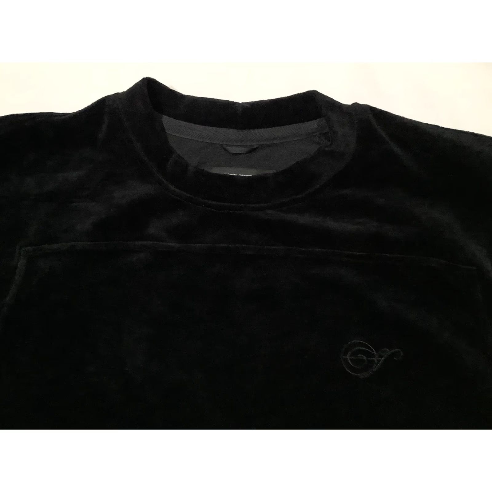 Reigning Champ VINTAGE Reigning Champ Sweatshirt Mens L Black Velour Crewneck Jide Osifeso Size US L / EU 52-54 / 3 - 2 Thumbnail