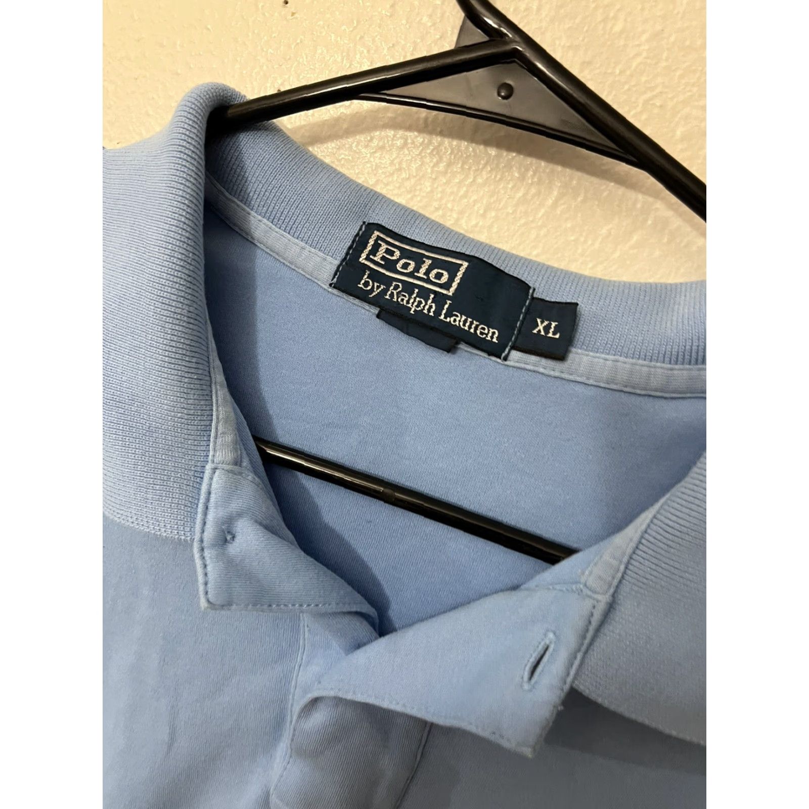 Polo Ralph Lauren Vintage Polo Ralph Lauren Polo Shirt Blue XL Mens Classic Fit Casual Button Collared Cotton Size US XL / EU 56 / 4 - 3 Thumbnail