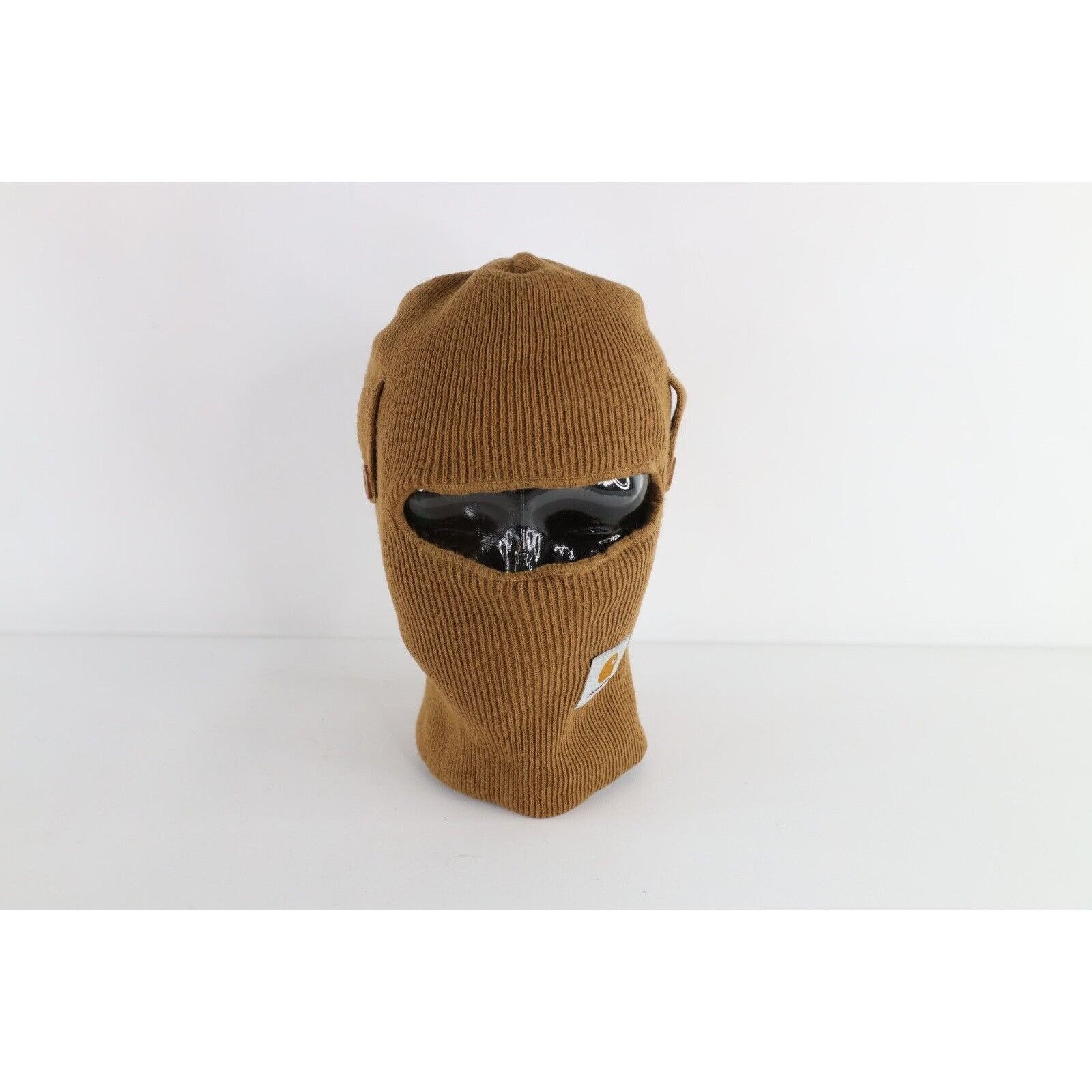 Carhartt × Vintage Vintage 90s Carhartt Spell Out Button One Hole Knit Beanie Size ONE SIZE - 4 Thumbnail