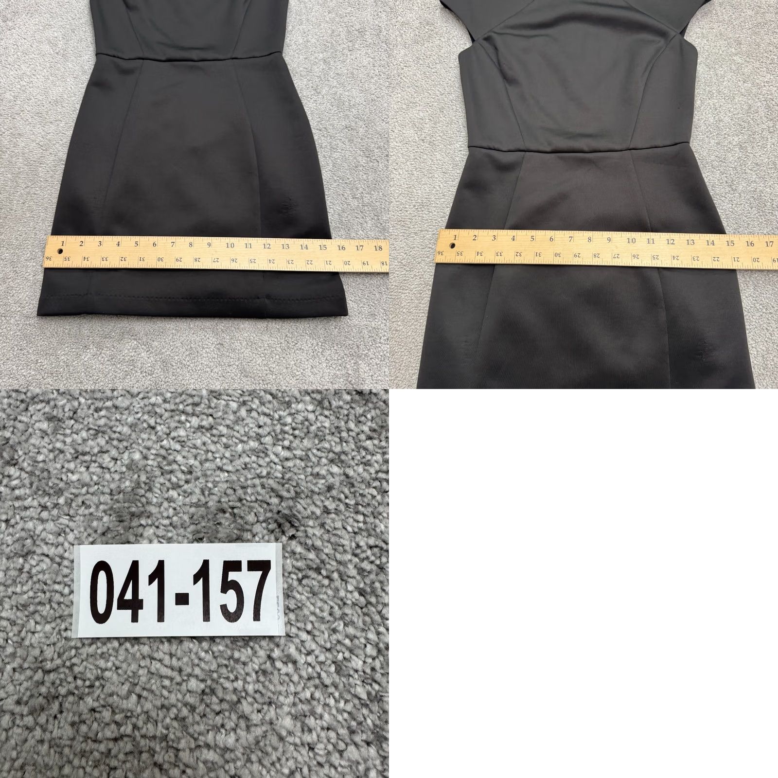 Bebe BeBe Cap Sleeve Mini Sheath Dress Womens Small Black Round Neck Classic Workwear Size S / US 4 / IT 40 - 9 Thumbnail