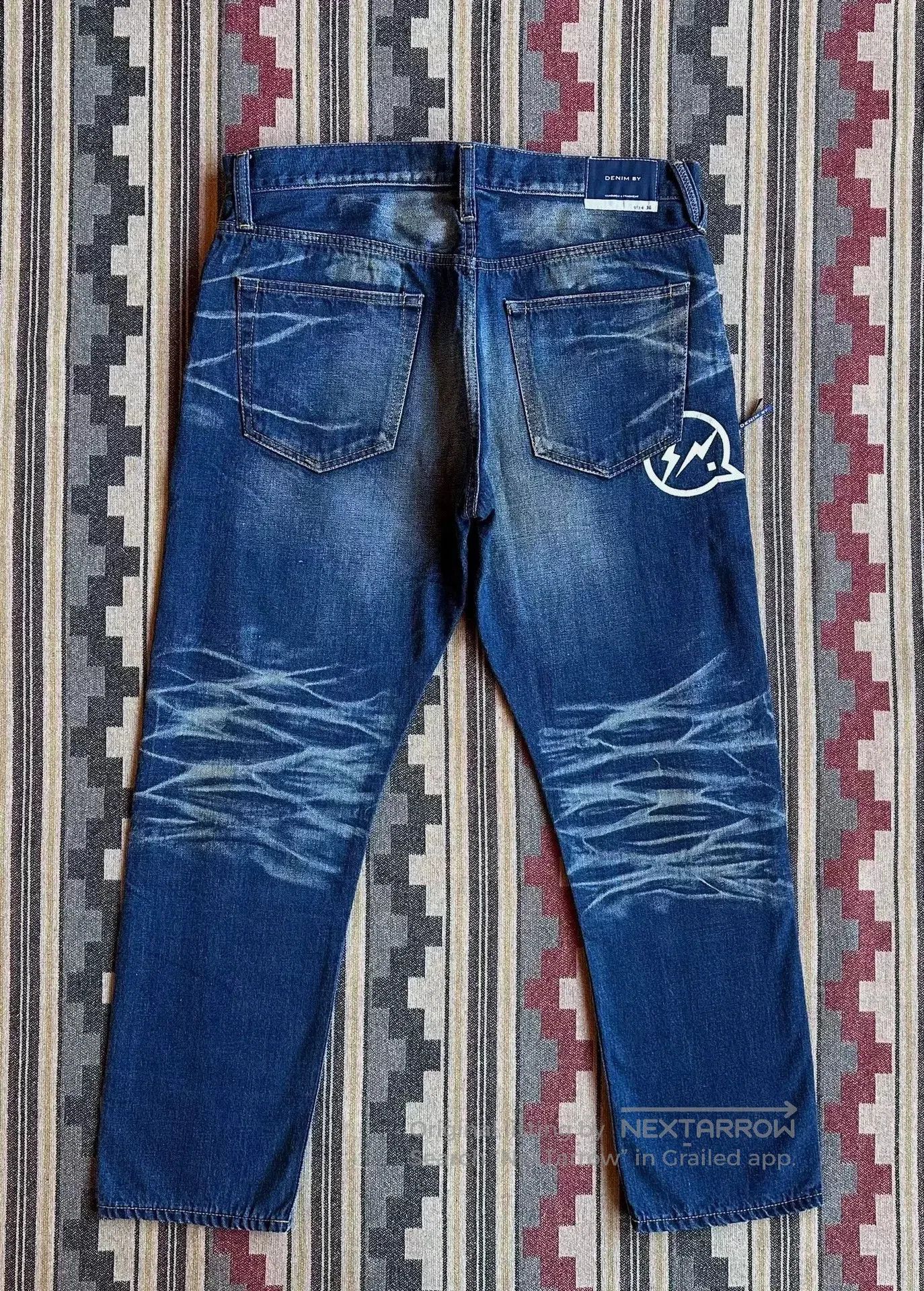 Vanquish vintage washed denim pants by vanquish fragment. Size US 36 / EU 52 - 2 Thumbnail