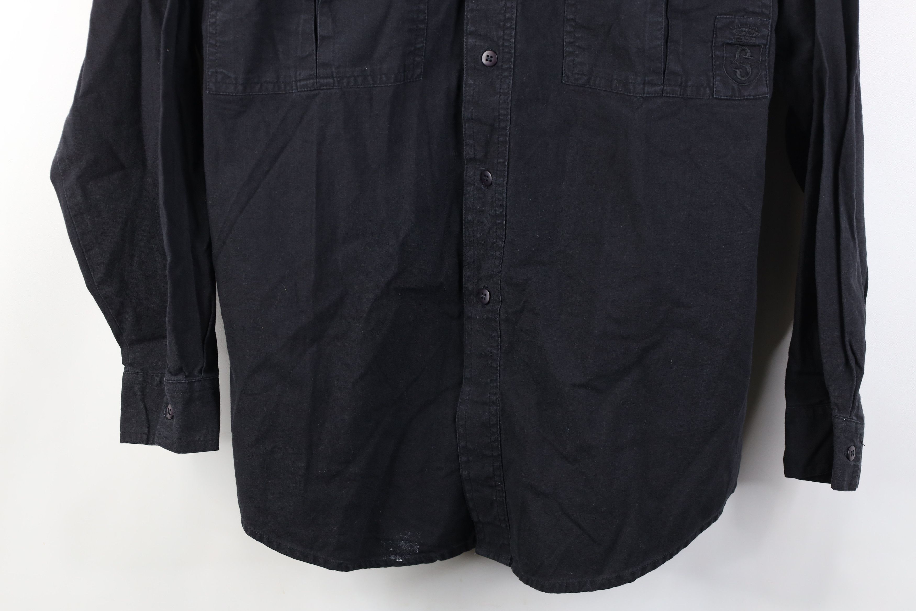 Vintage Vintage 90s Streetwear Big Pocket Collared Button Shirt Size US M / EU 48-50 / 2 - 3 Thumbnail