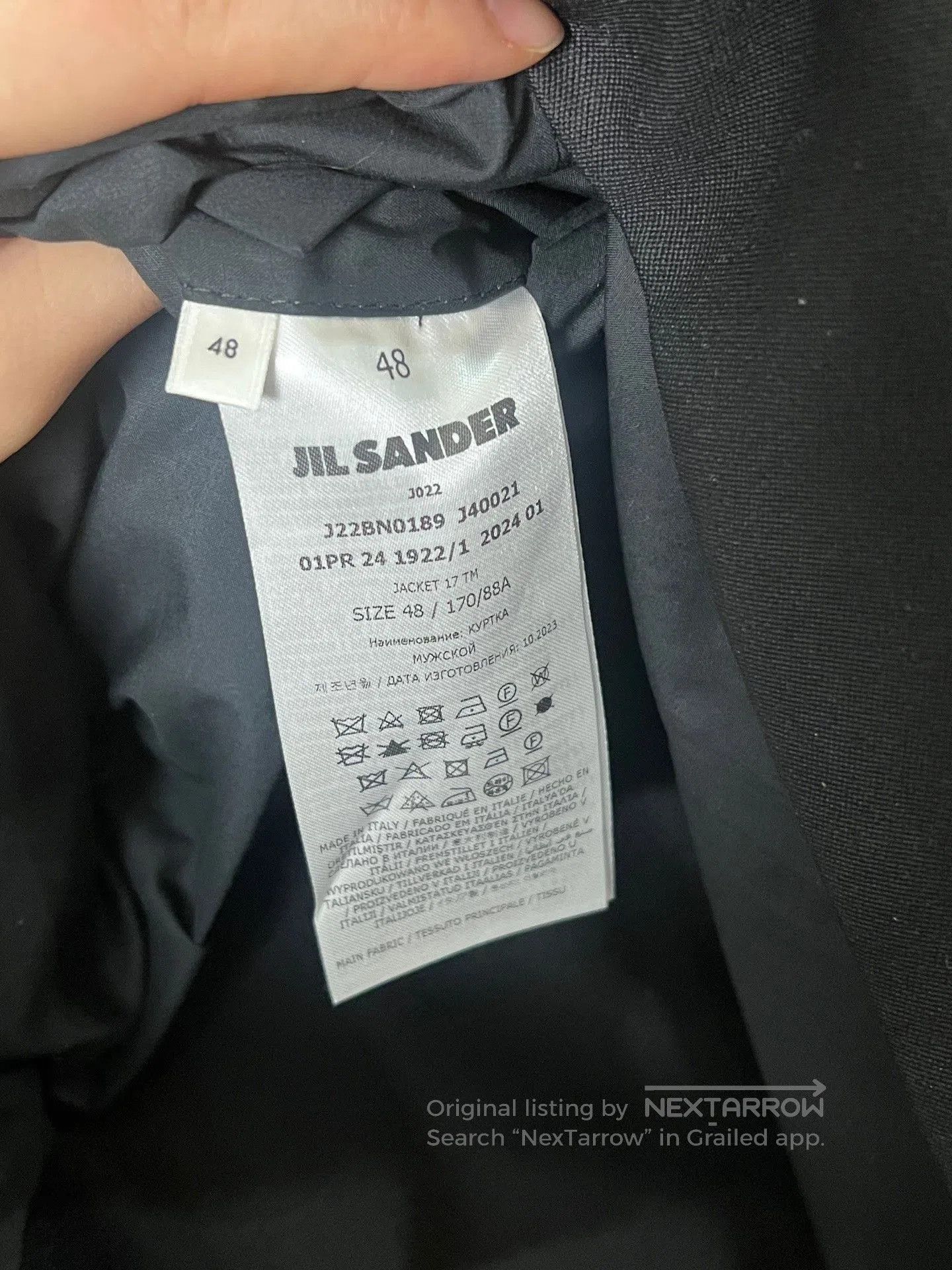 Jil Sander Jil Sander Black Wool Suit Jacket. Size US M / EU 48-50 / 2 - 3 Thumbnail