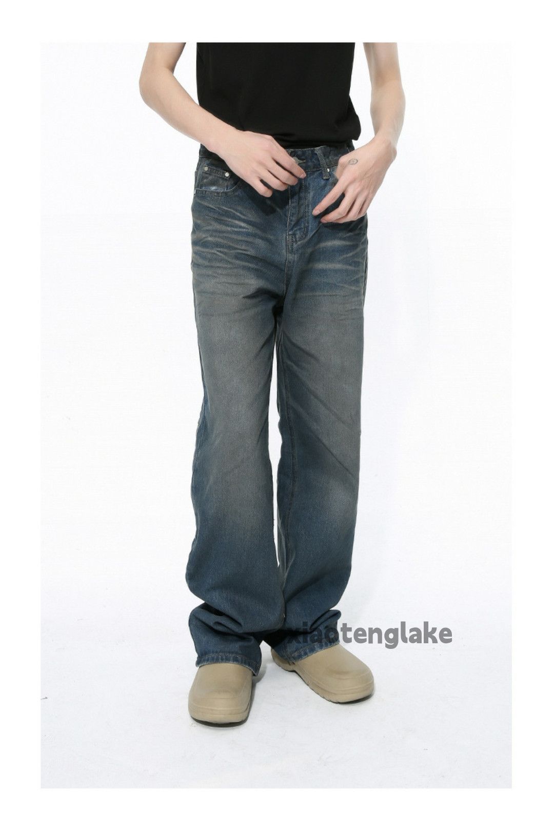 Jean × Vintage washed faded rusty stain skate hiphop punk jeans Size US 30 / EU 46 - 6 Thumbnail