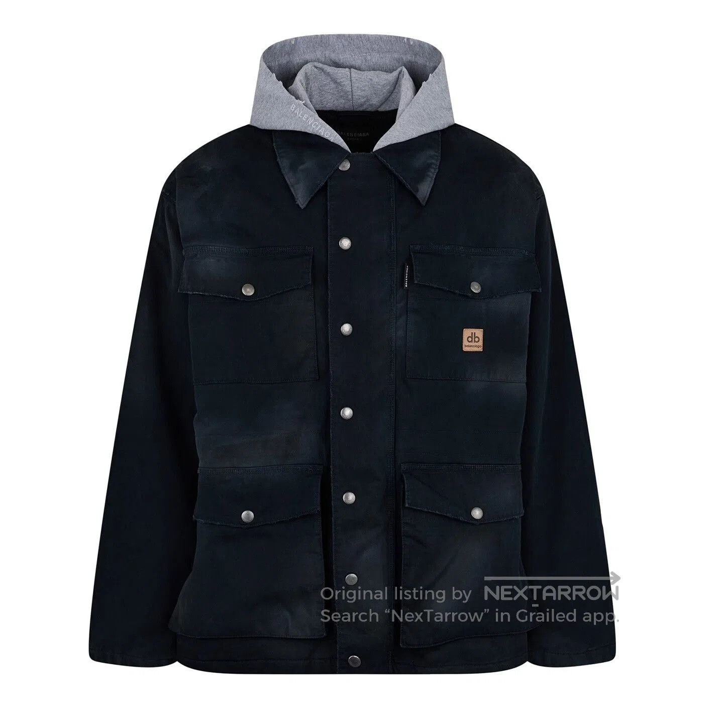 Balenciaga balenciaga hooded cotton jacket with pockets. Size US L / EU 52-54 / 3 - 2 Thumbnail