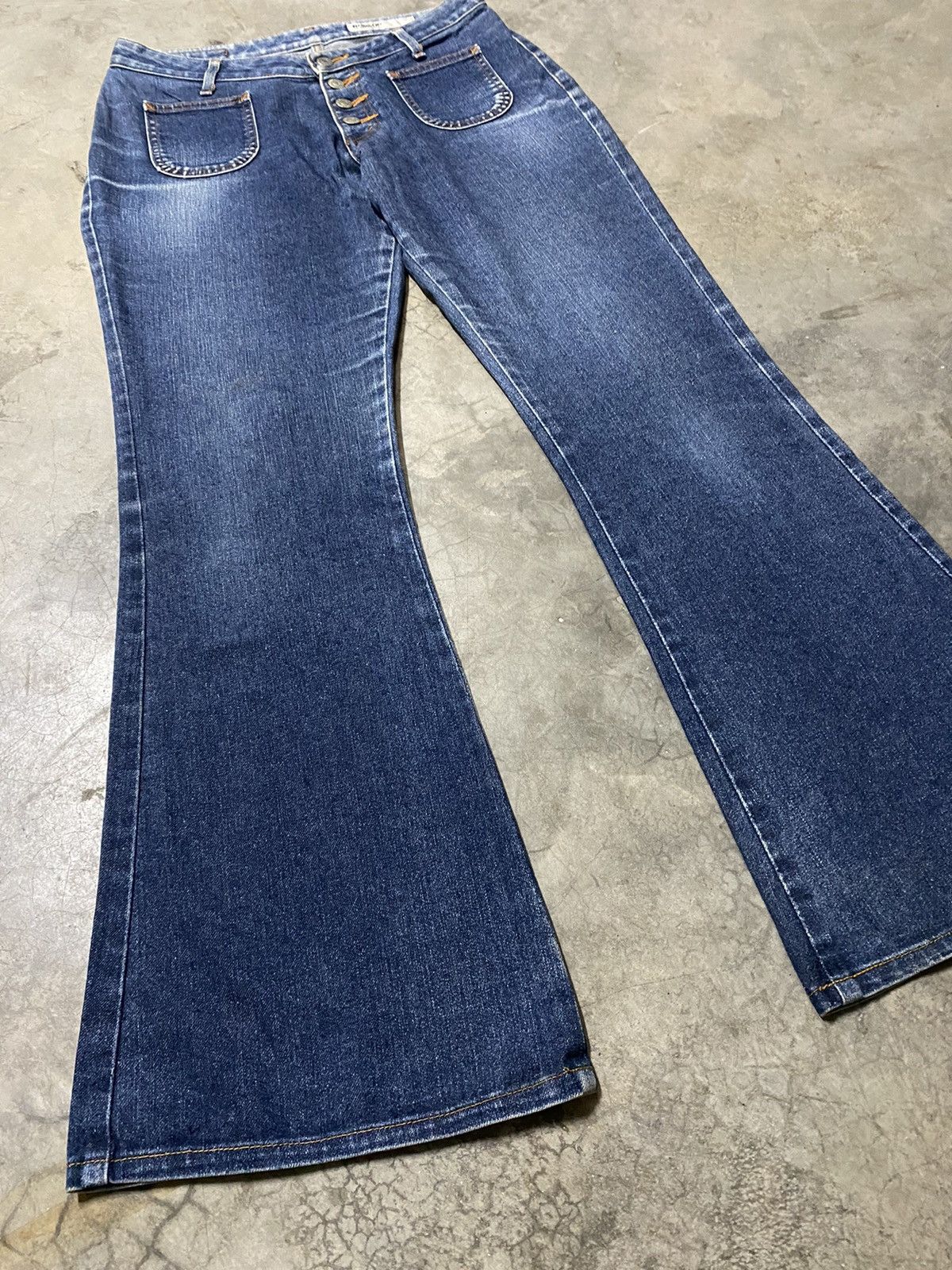 Hysteric Glamour × If Six Was Nine × Japanese Brand Super Flare Jeans Bobson Bush Pocket p121 Size US 31 - 2 Thumbnail