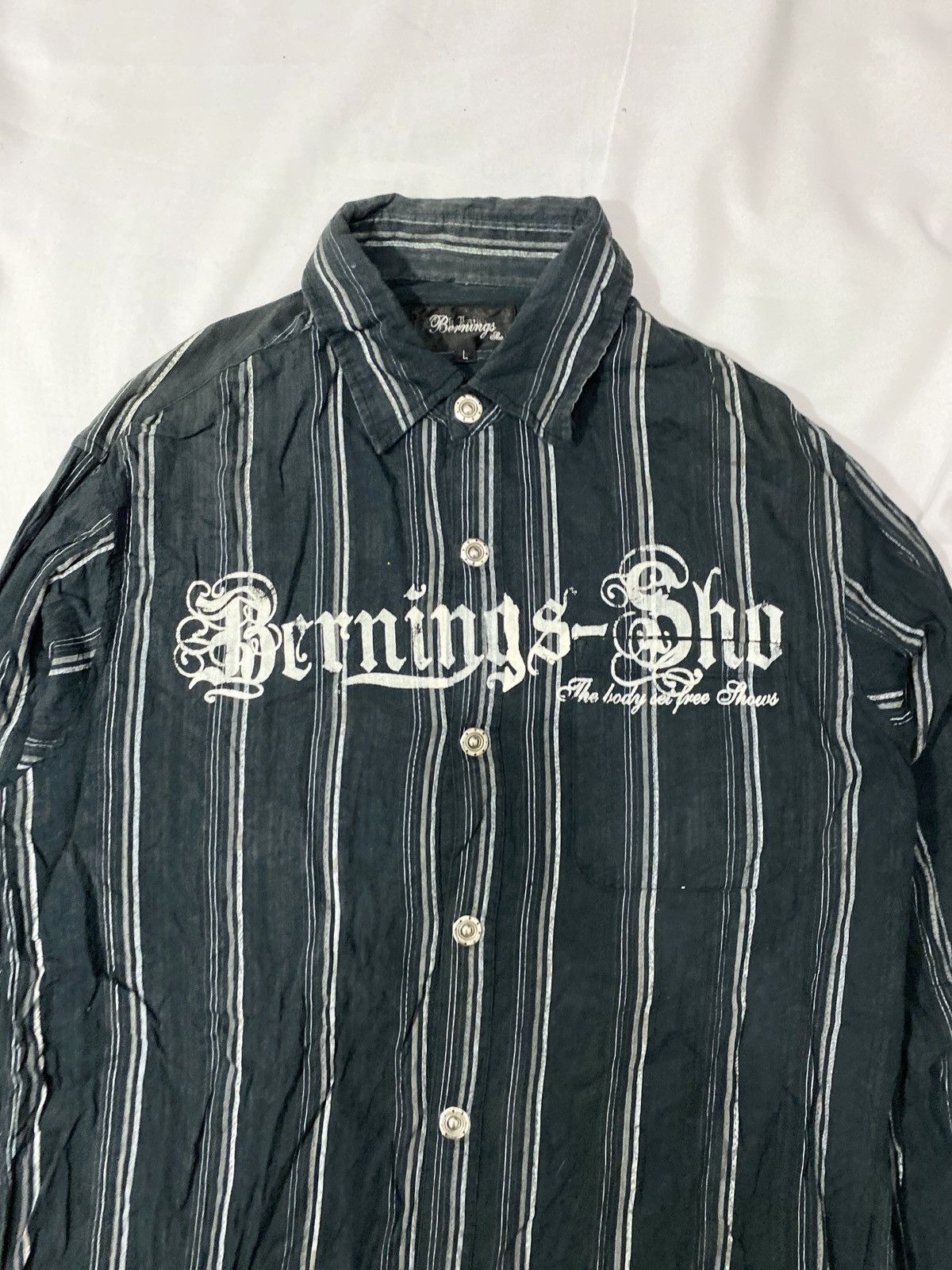 Yasuyuki Ishii Bernings Sho Poem Gothic Button Shirt Size US L / EU 52-54 / 3 - 2 Thumbnail