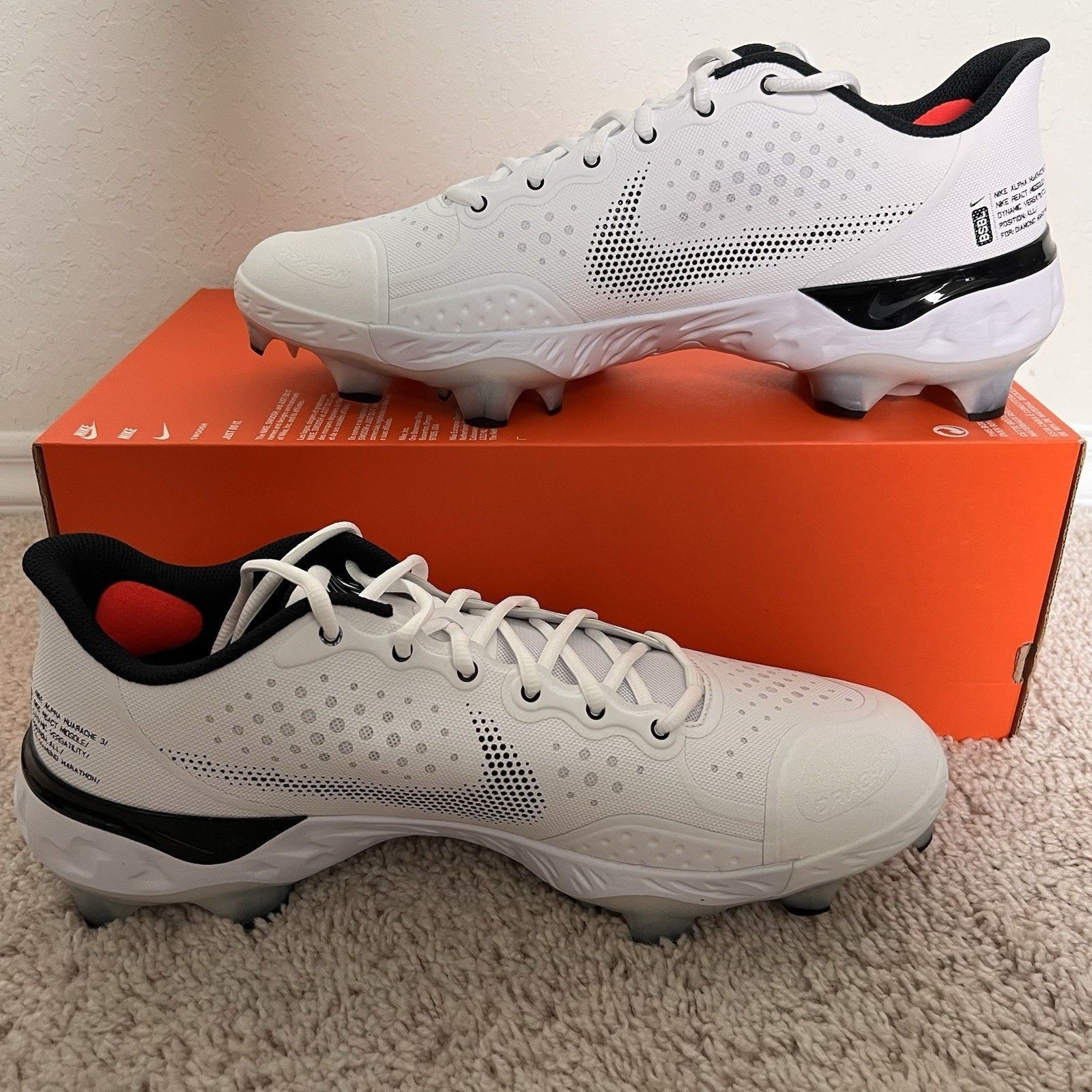 Nike Nike Alpha Huarache Elite 3 Low MCS Baseball Cleats Size 13 Size US 13 / EU 46 - 2 Thumbnail
