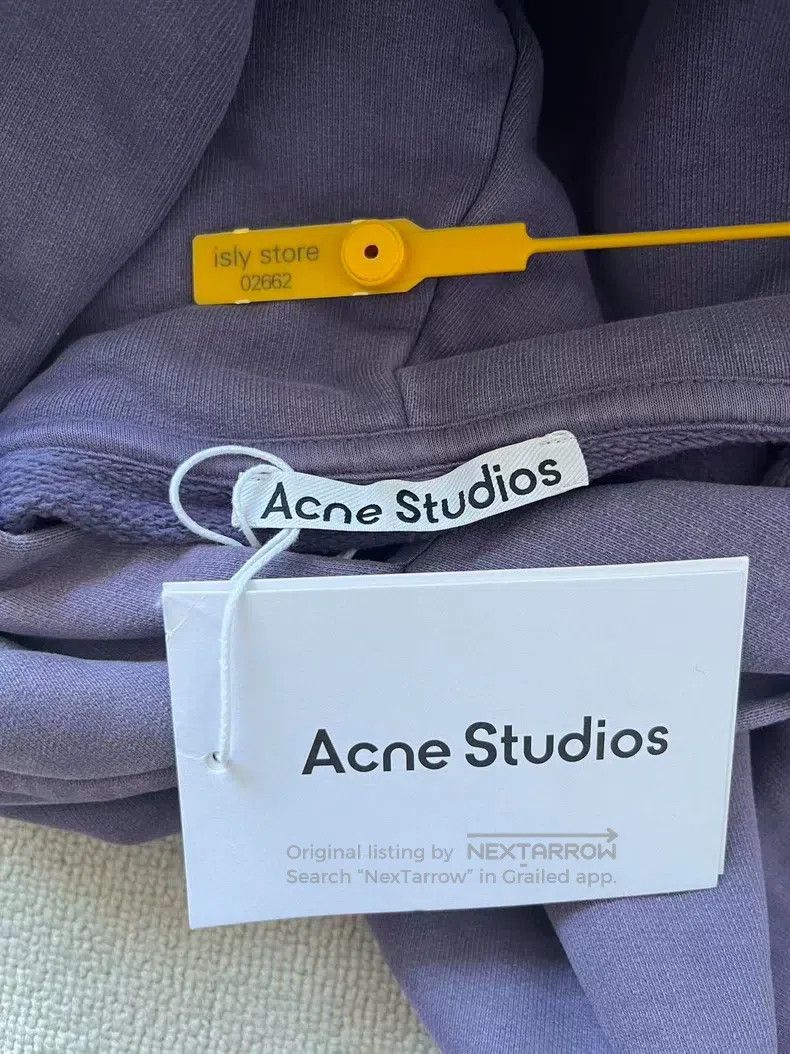 Acne Studios Acne Studios Logo print relaxed pullover hooded sweatshirt Size M / US 6-8 / IT 42-44 - 5 Thumbnail