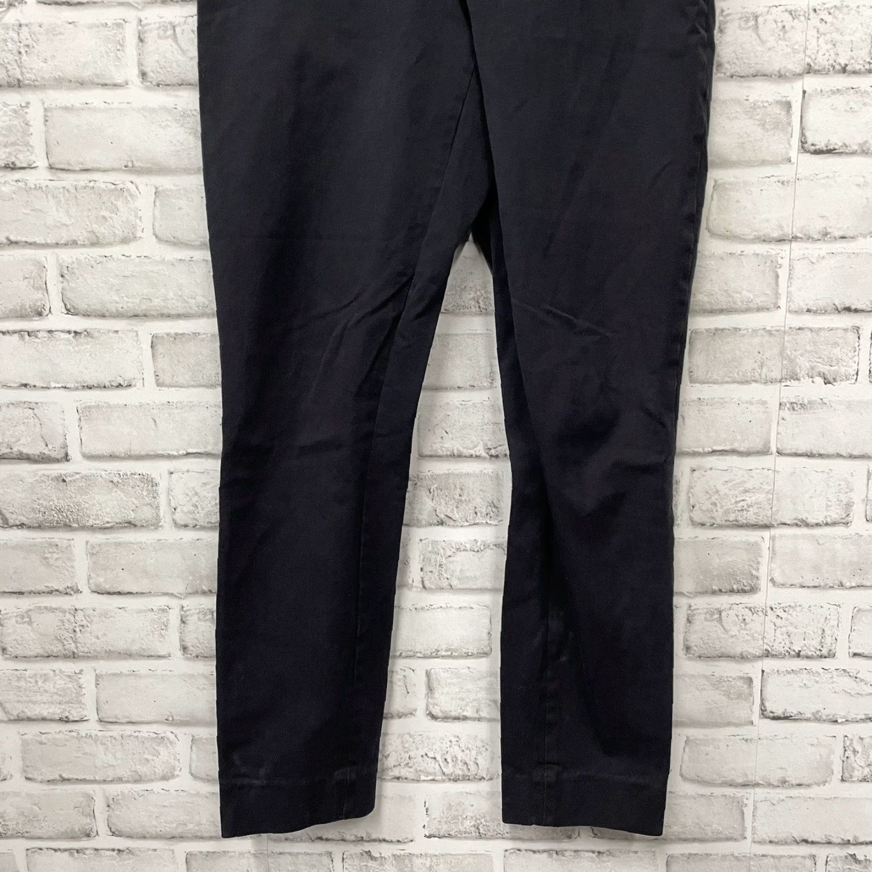 Everlane Everlane Cropped Pants Womens Size 2 Black Side-Zip Stretchy Crop Pants Womens Size 2 Black Size 26" / US 2 / IT 38 - 3 Thumbnail