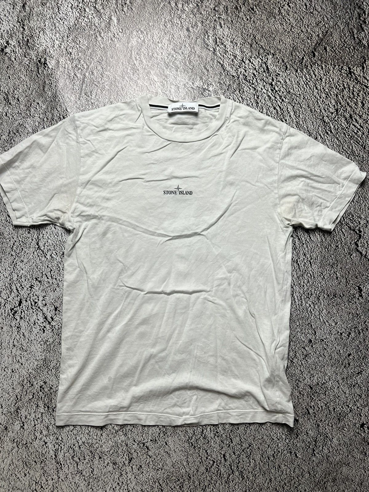 Stone Island Ss/21 Stone Island Massimo Osti “marble three” trashed tee Size US S / EU 44-46 / 1 - 2 Thumbnail
