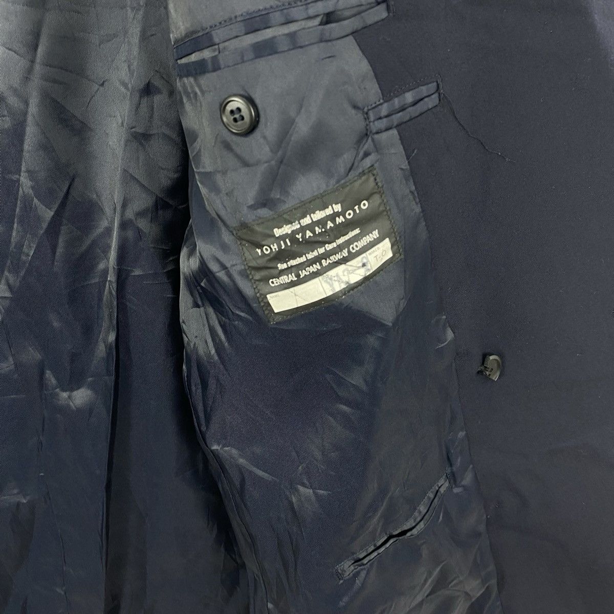 Yohji Yamamoto Vintage YOHJI YAMAMOTO Double Breasted Blazer Jacket Size M / US 6-8 / IT 42-44 - 9 Thumbnail